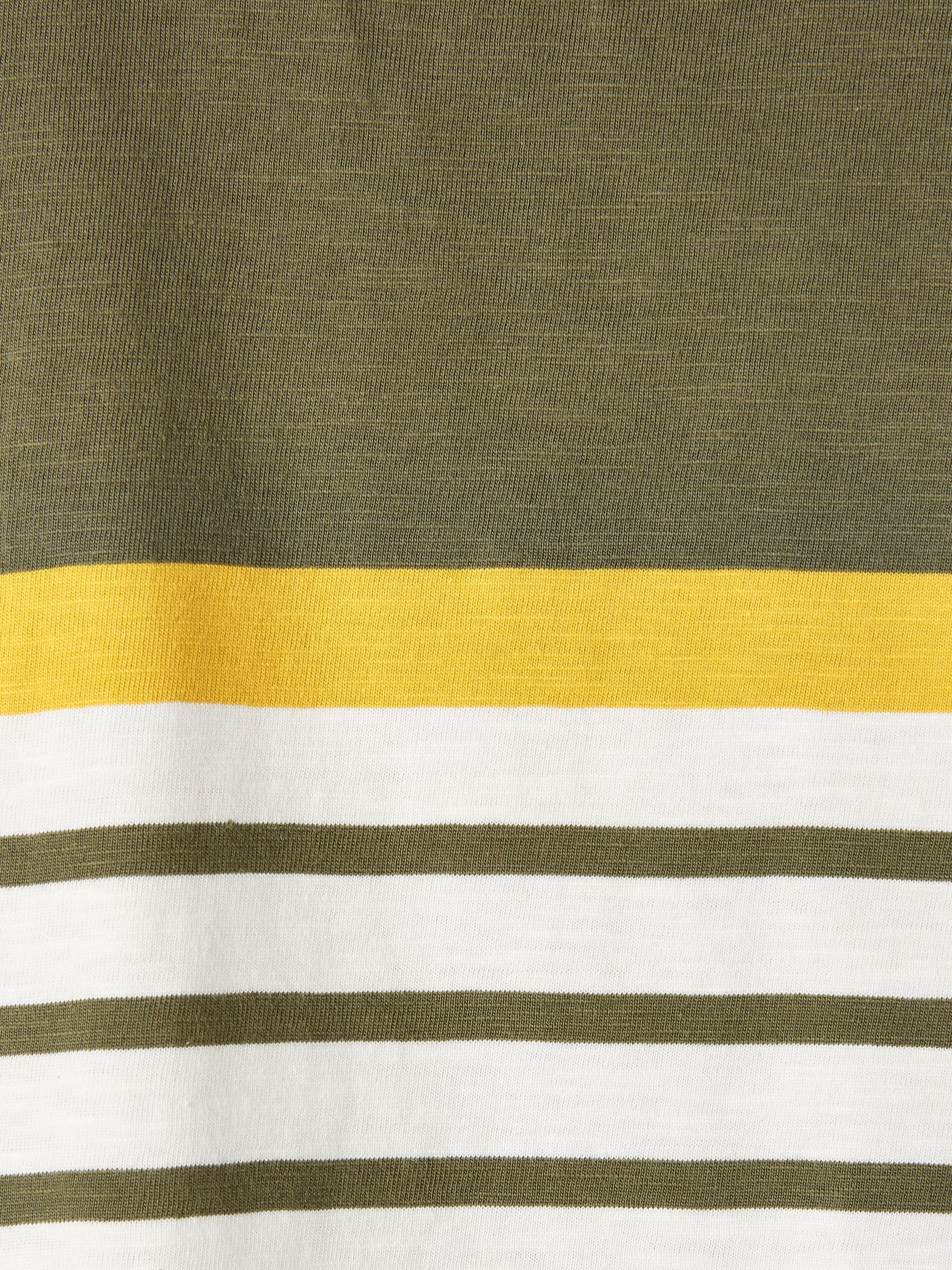 Green/White Striped Long Sleeve Top - Image 6 of 6