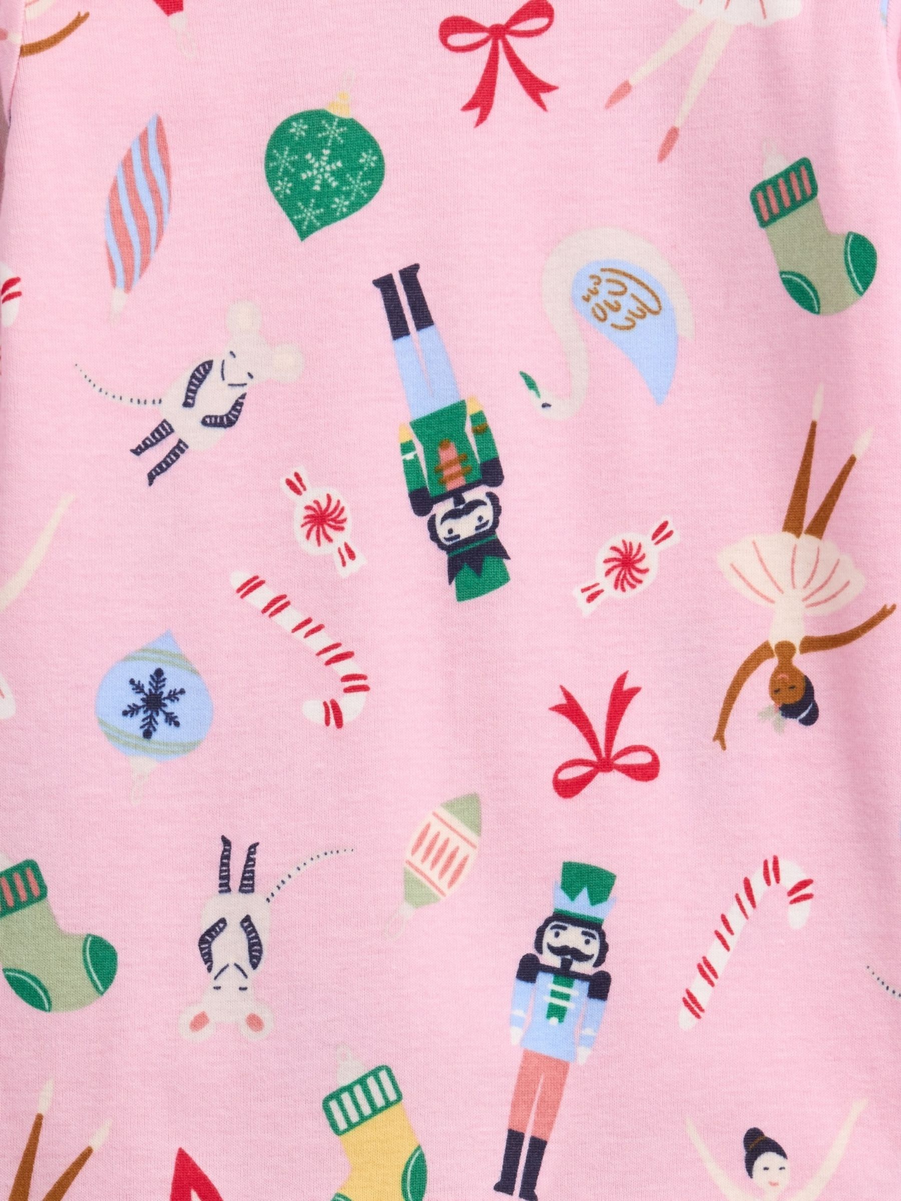 Pink Nutcracker Print Pyjamas Set - Image 4 of 4