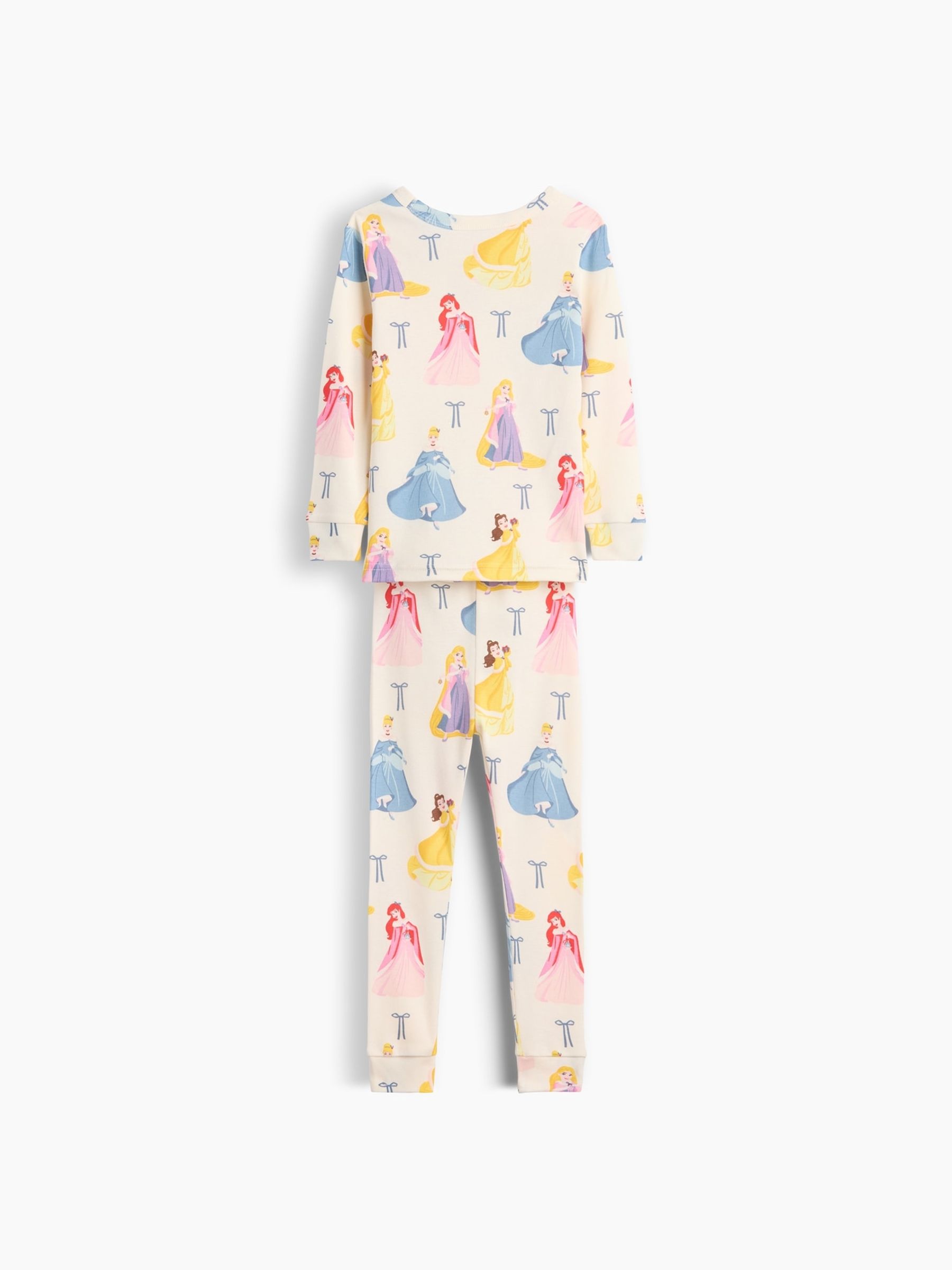Cream Disney Princesses Christmas Dog Print Pyjamas Set - Image 2 of 2 Cream Disney Princesses Christmas Dog Print Pyjamas Set - Image 2 of 2