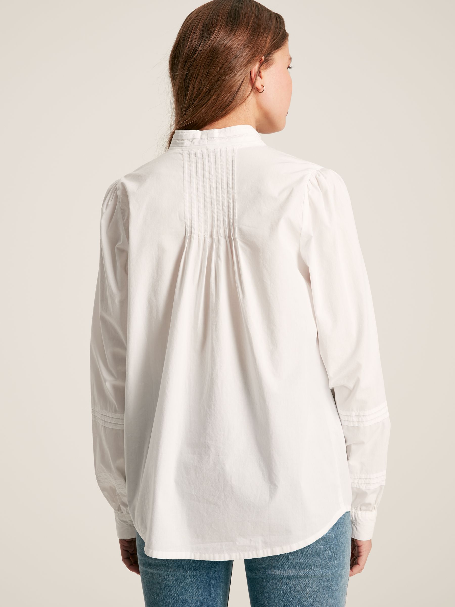 Arabella Chalk White Pleated Blouse - Image 6 of 8
