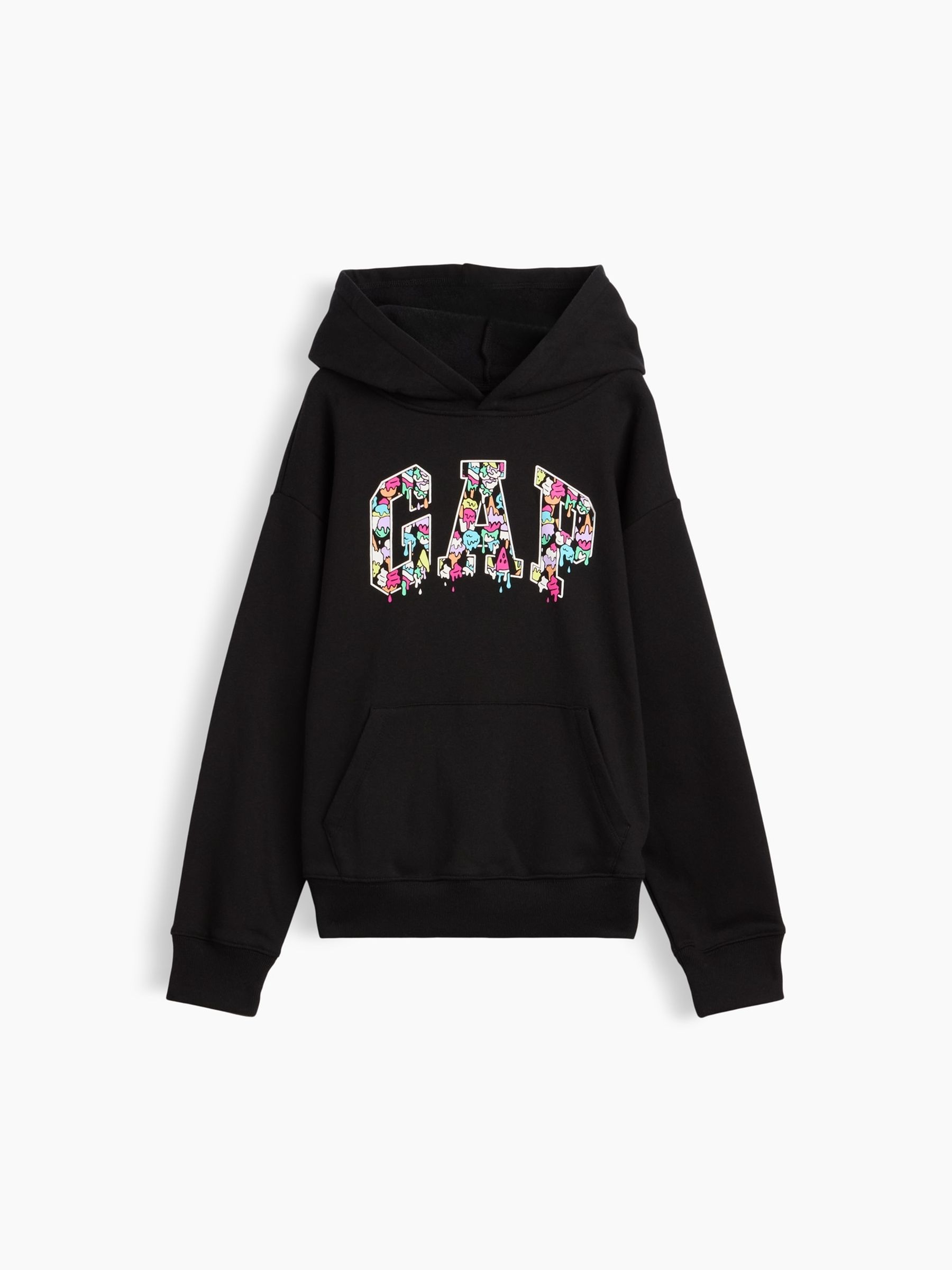 Black Relaxed Logo Hoodie - Image 1 of 3