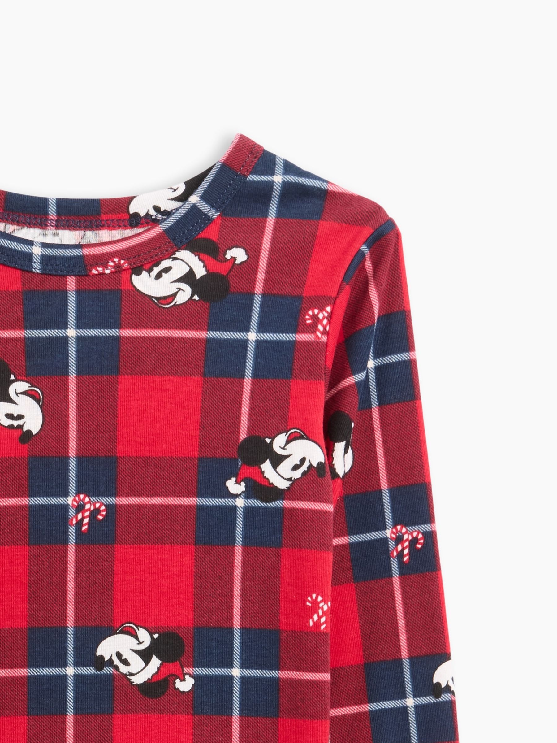 Red & Navy Check Disney Mickey Mouse Print Pyjamas Set - Image 5 of 5 Red & Navy Check Disney Mickey Mouse Print Pyjamas Set - Image 5 of 5