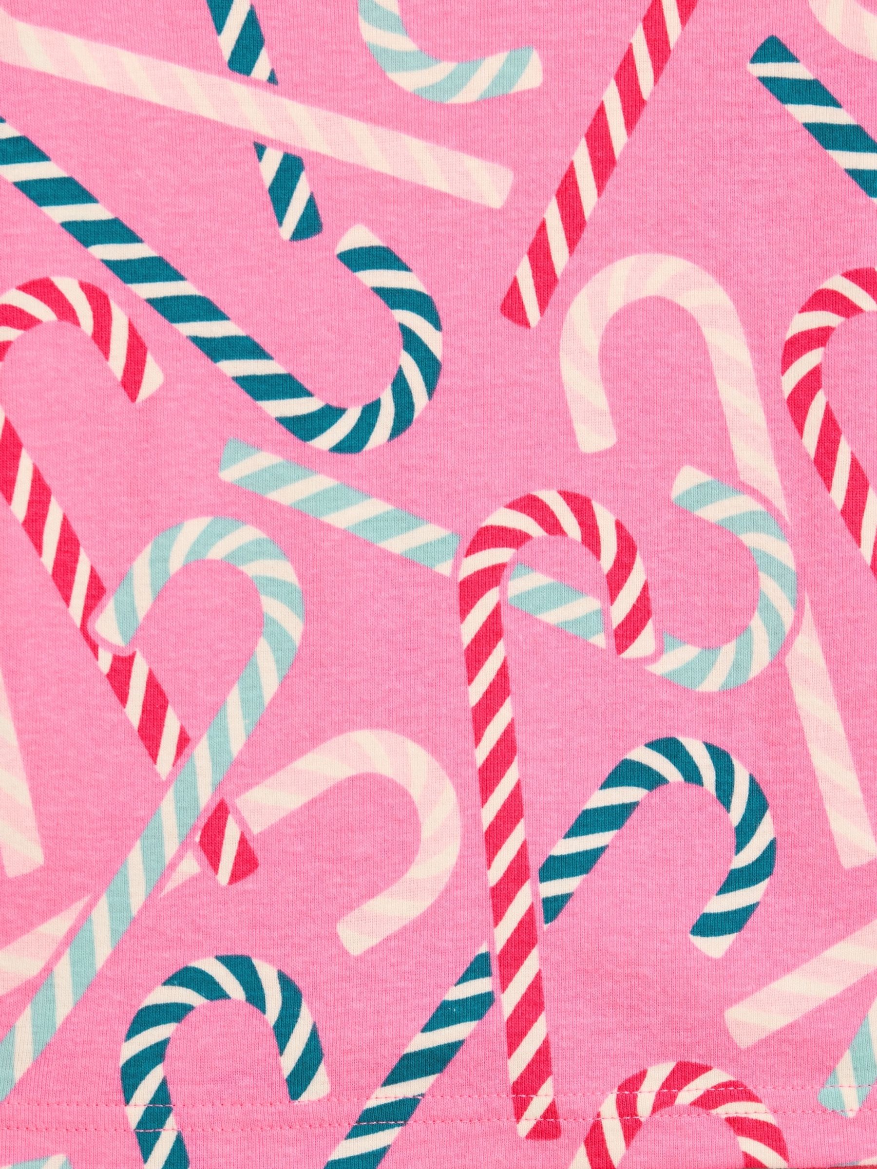 Pink Candy Cane Christmas Pyjamas Set - Image 3 of 3