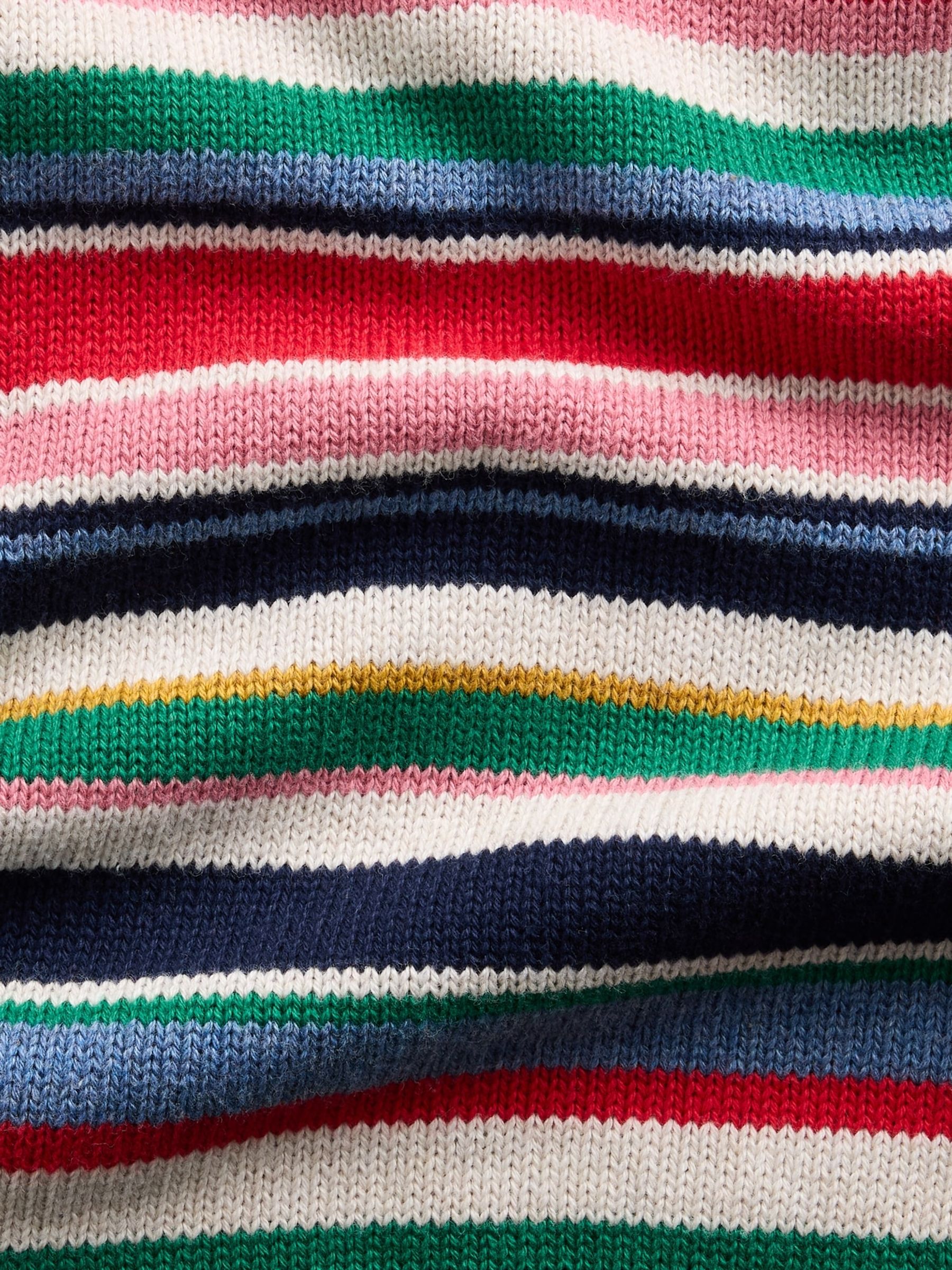 Multi Stripe Oversized Crew Neck Jumper - Image 5 of 5 Multi Stripe Oversized Crew Neck Jumper - Image 5 of 5