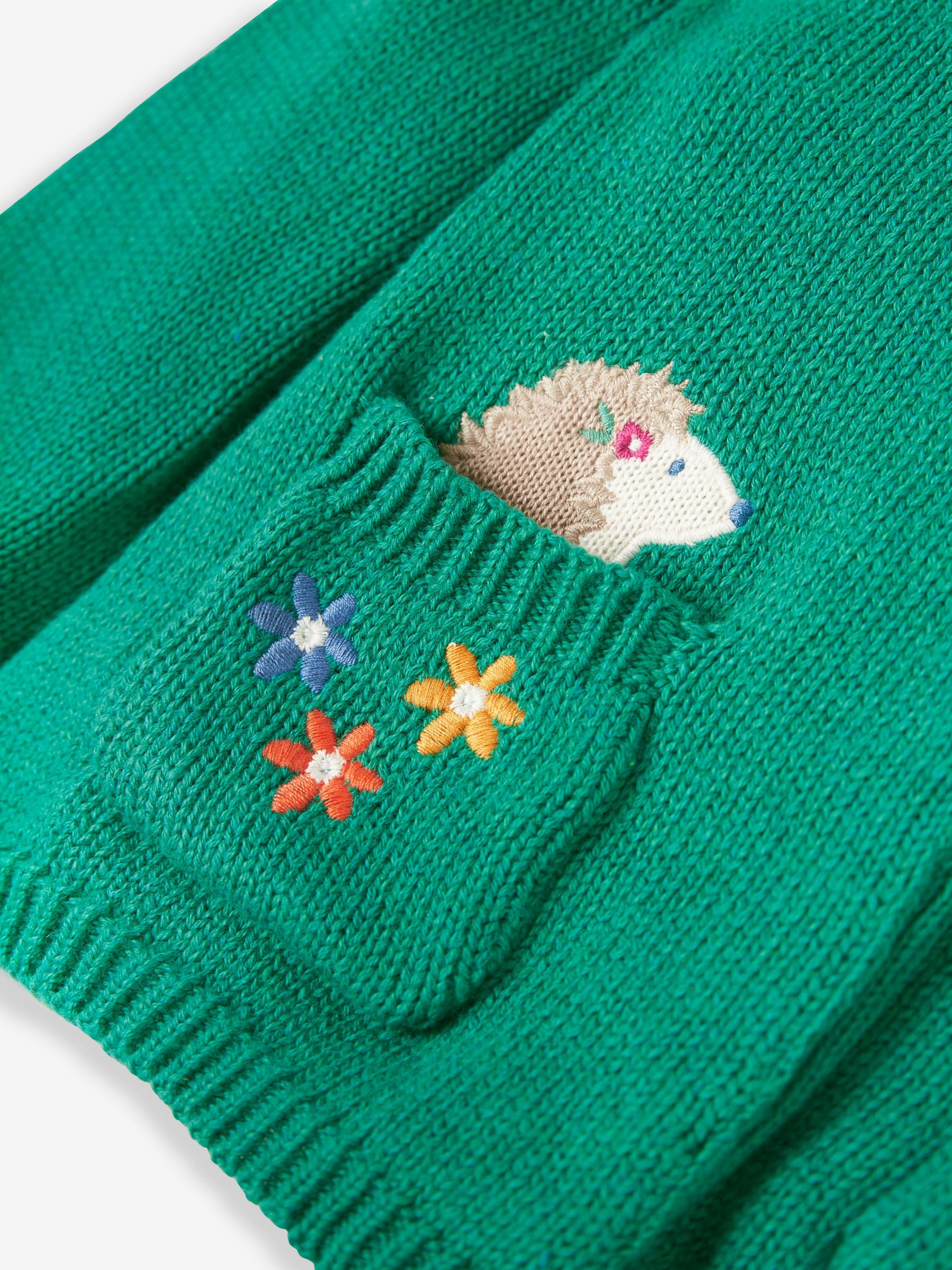 Green Girls' Hedgehog Cardigan - Image 4 of 5