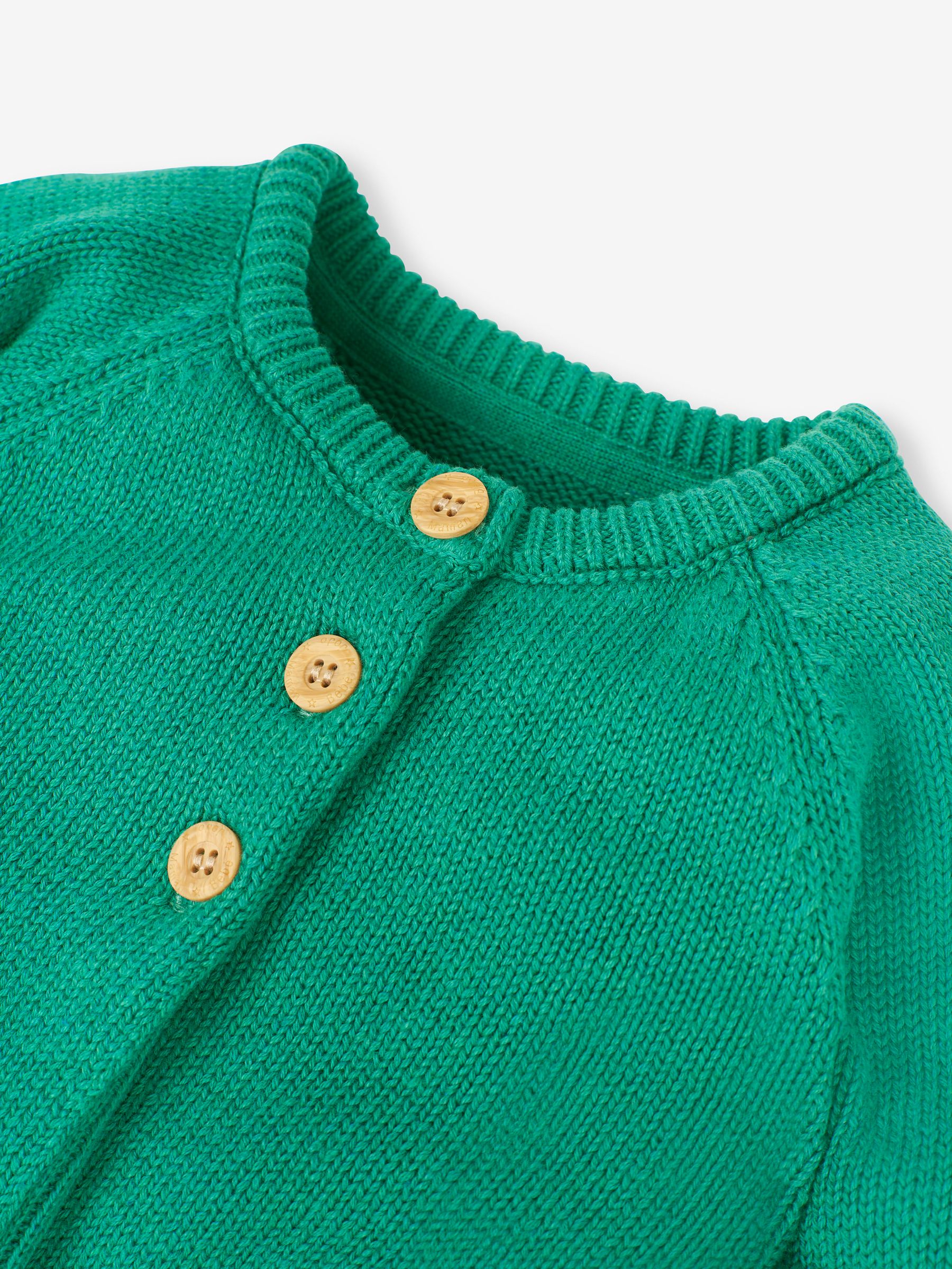 Green Girls' Hedgehog Cardigan - Image 5 of 5
