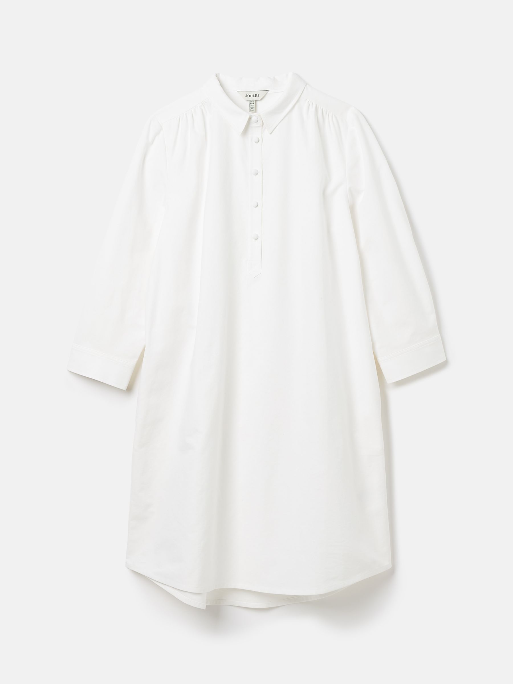 Marlowe White Dress with Shirt/ Nehru Collar - Image 7 of 7