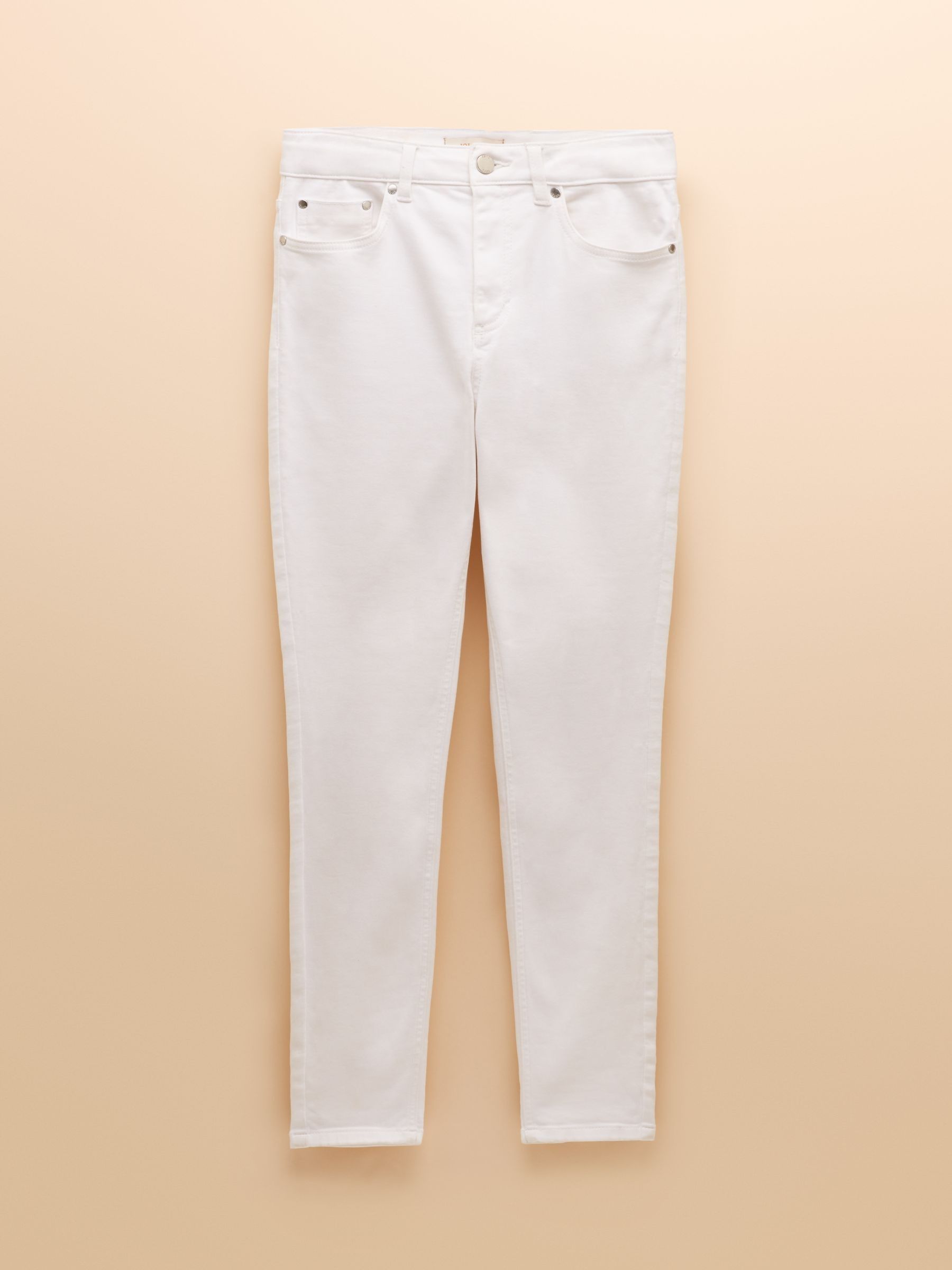 White Skinny Fit Mid Rise Jeans - Image 9 of 9