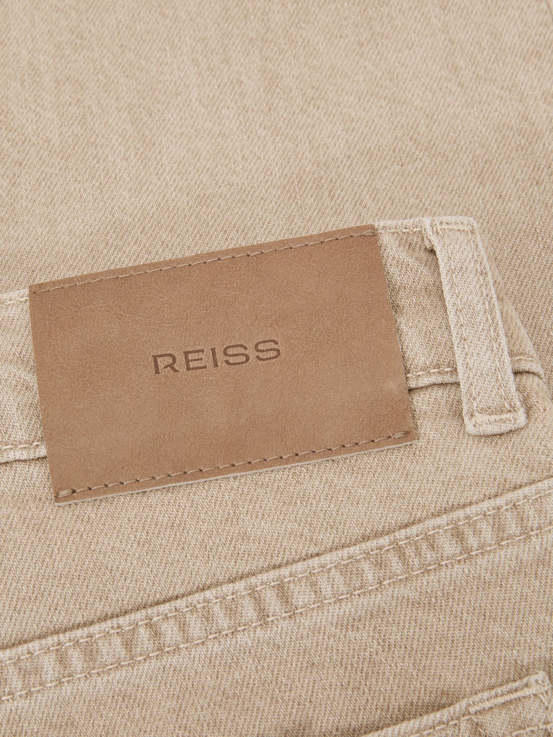 Slim-Fit Stonewashed Jeans in Caramel Brown - Image 6 of 6
