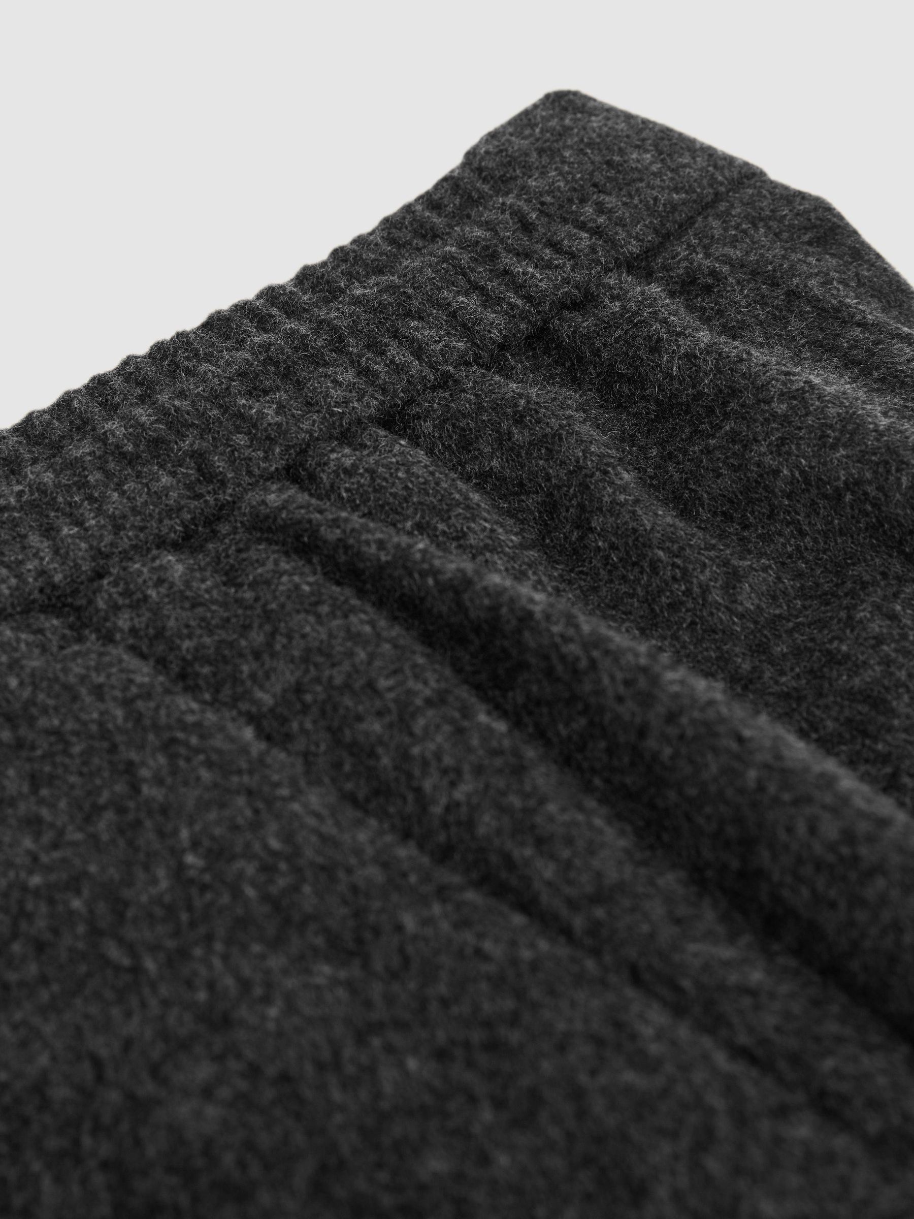 Wool-Blend Flannel Tailored-Fit Suit Trousers in Charcoal Grey - Image 6 of 6