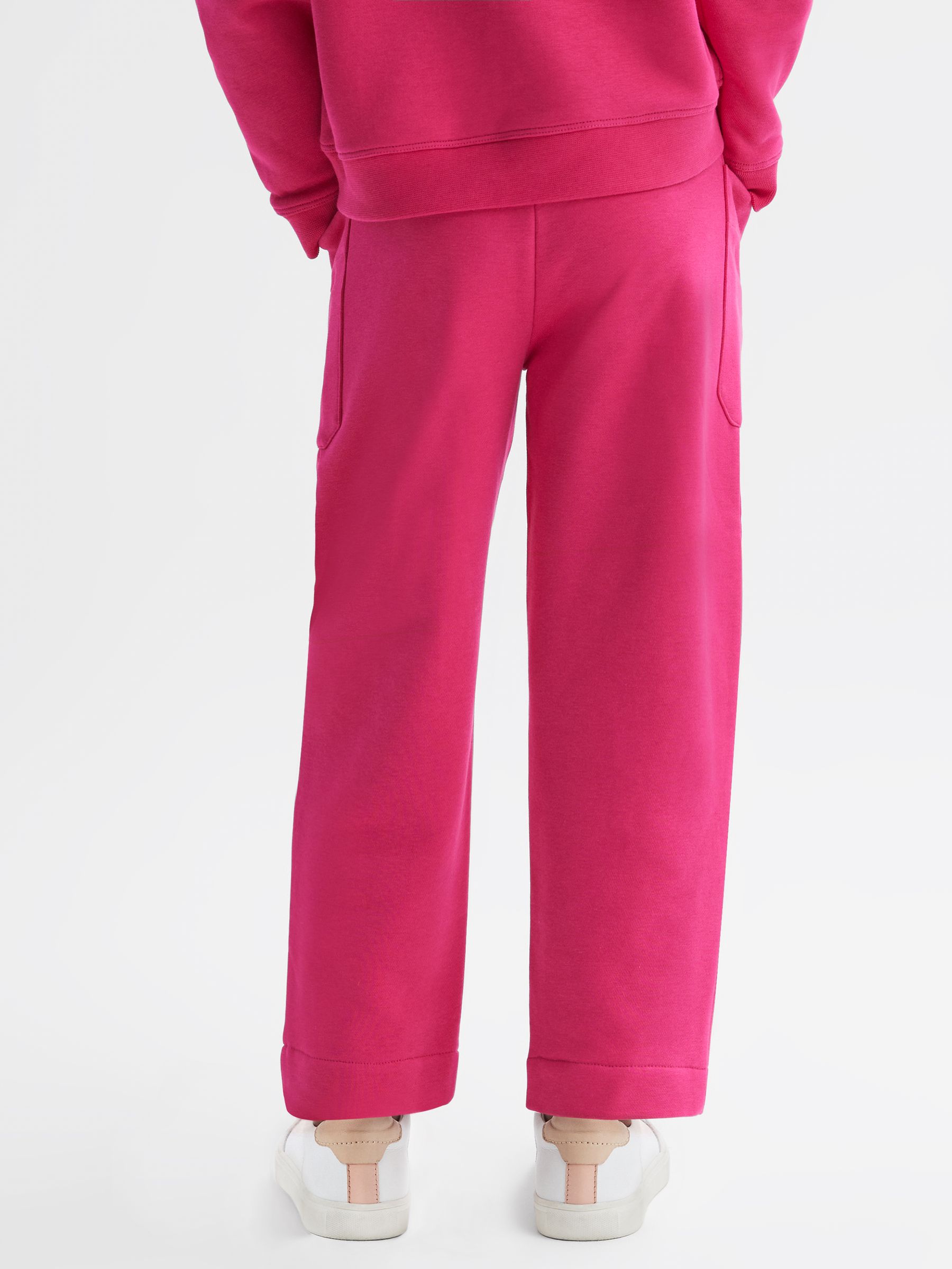4-9 yrs Drawstring Front Seam Joggers in Bright Pink - Image 5 of 6
