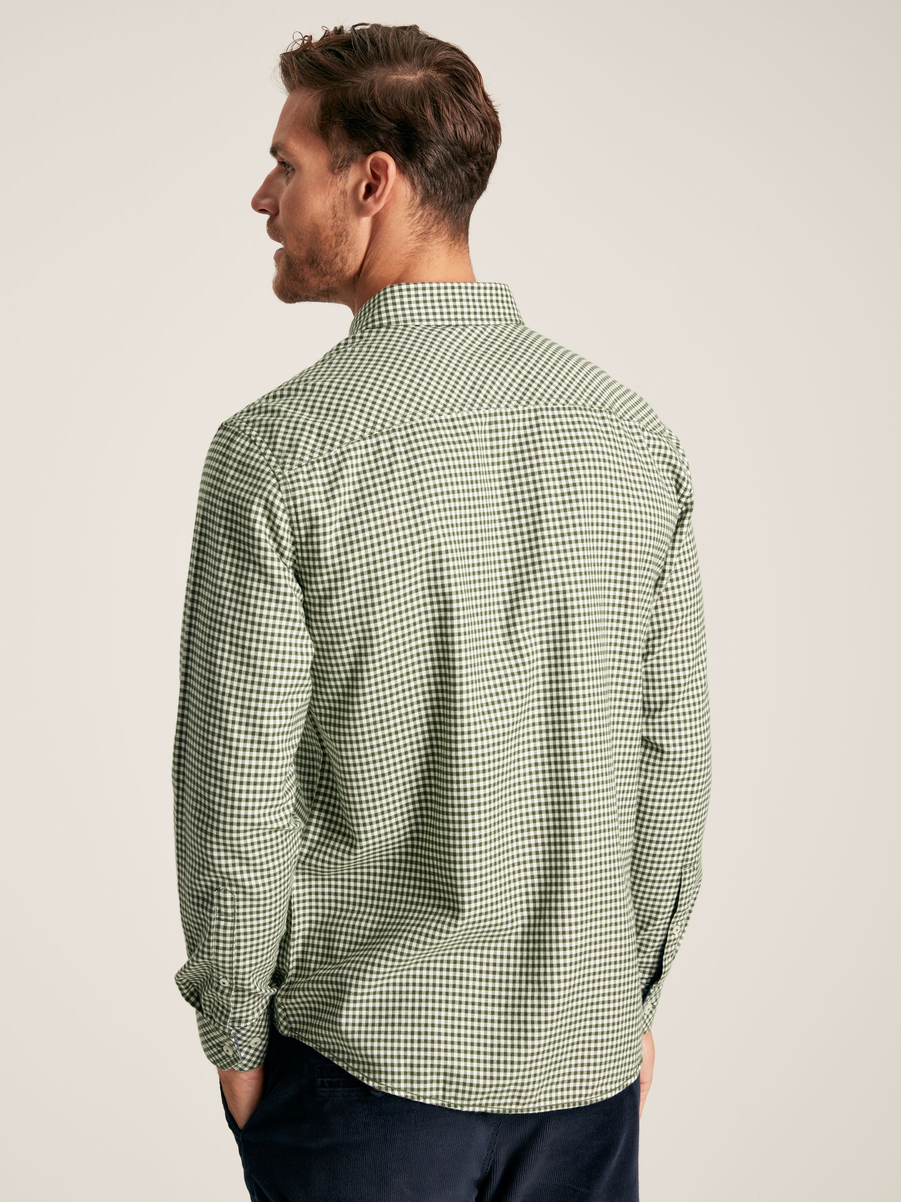 Fletcher Green Brushed Cotton Gingham Shirt - Image 3 of 8