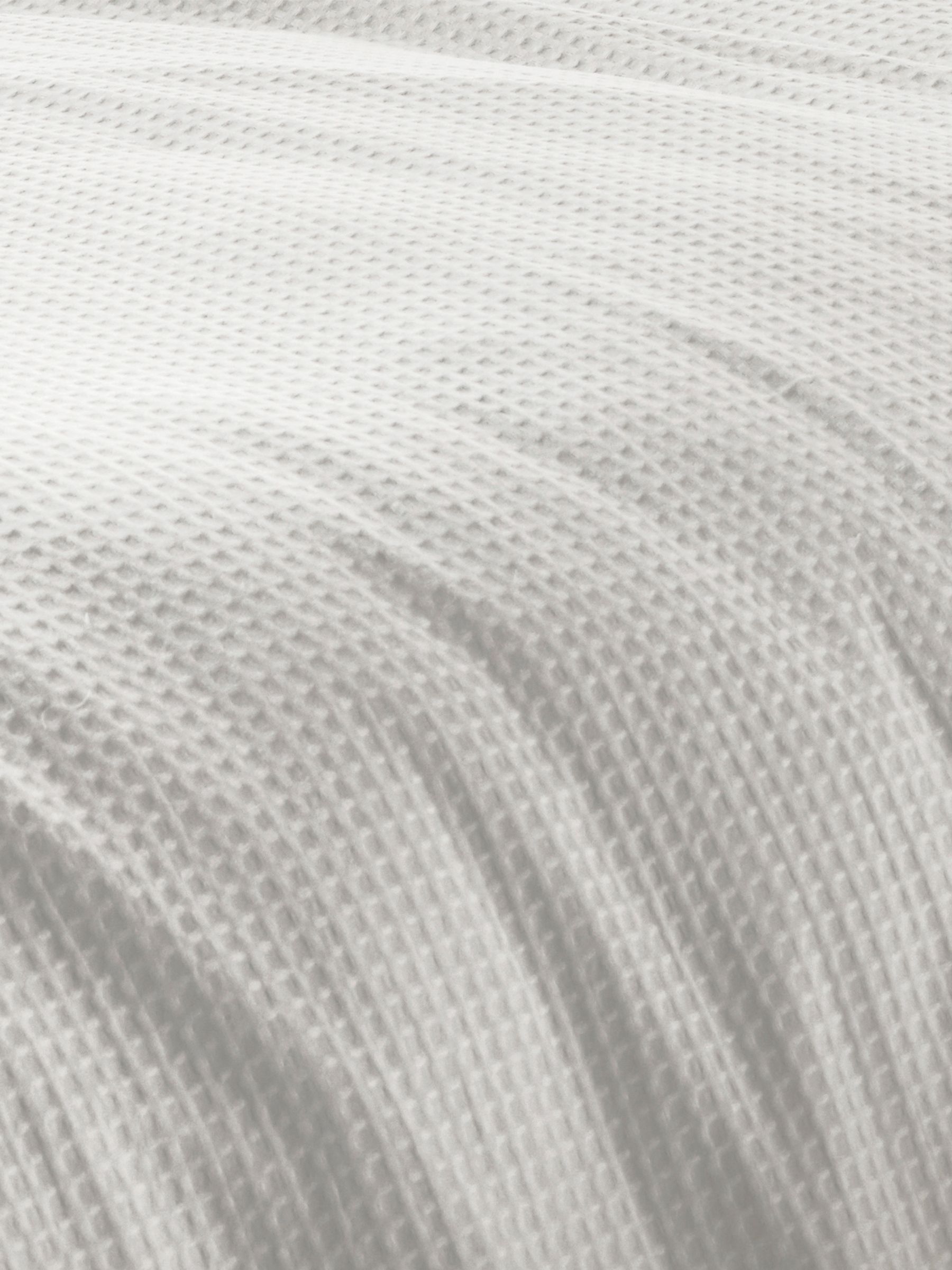 Yard White Waffle Textured 100% Cotton Duvet Cover Set - Image 5 of 5