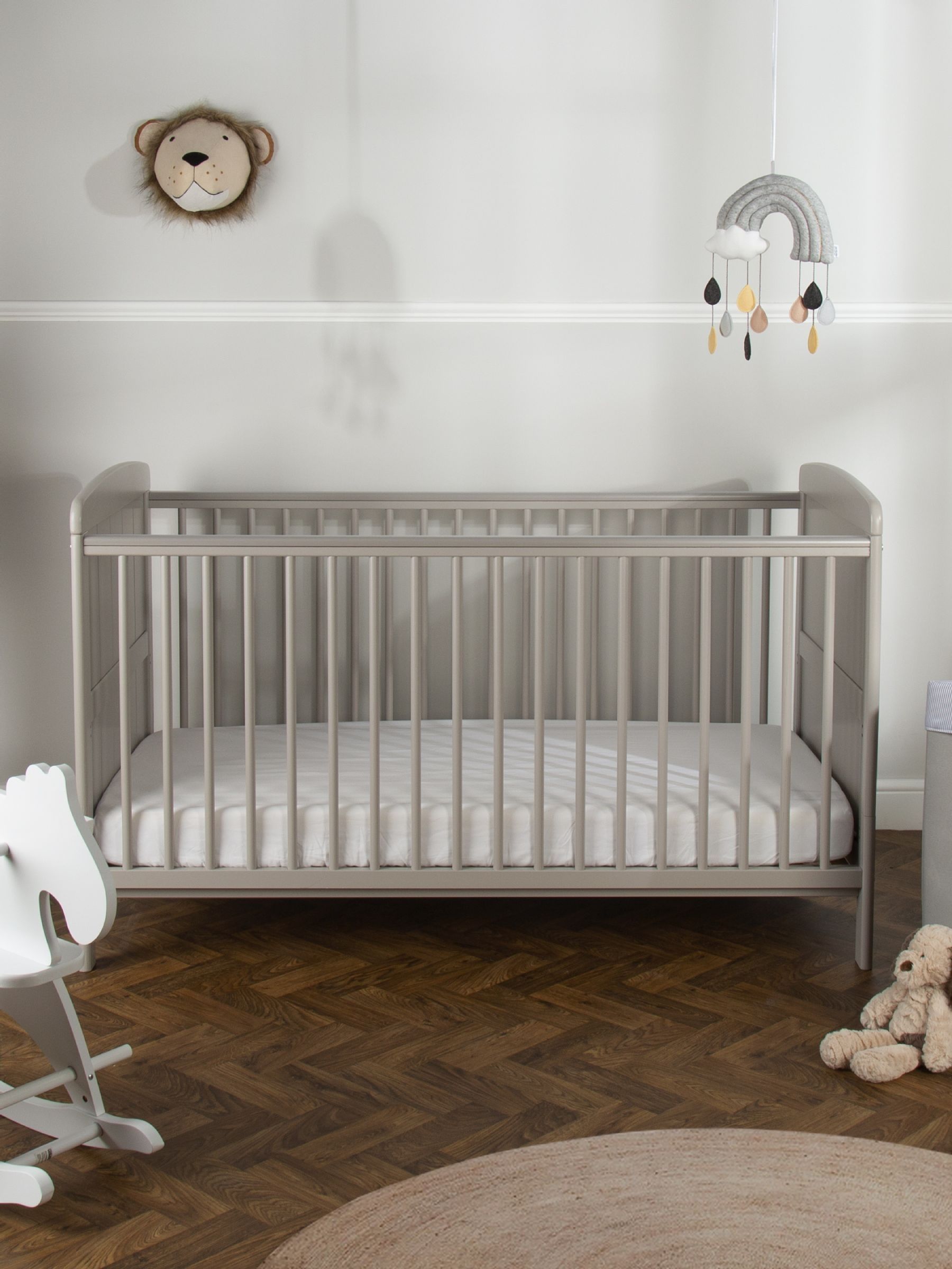 CuddleCo Grey Juliet Cot Bed - Image 1 of 7