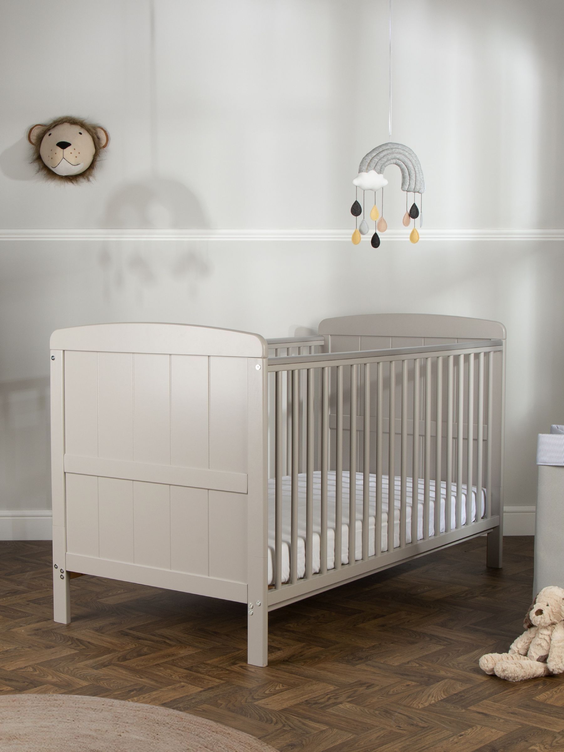 CuddleCo Grey Juliet Cot Bed - Image 3 of 7