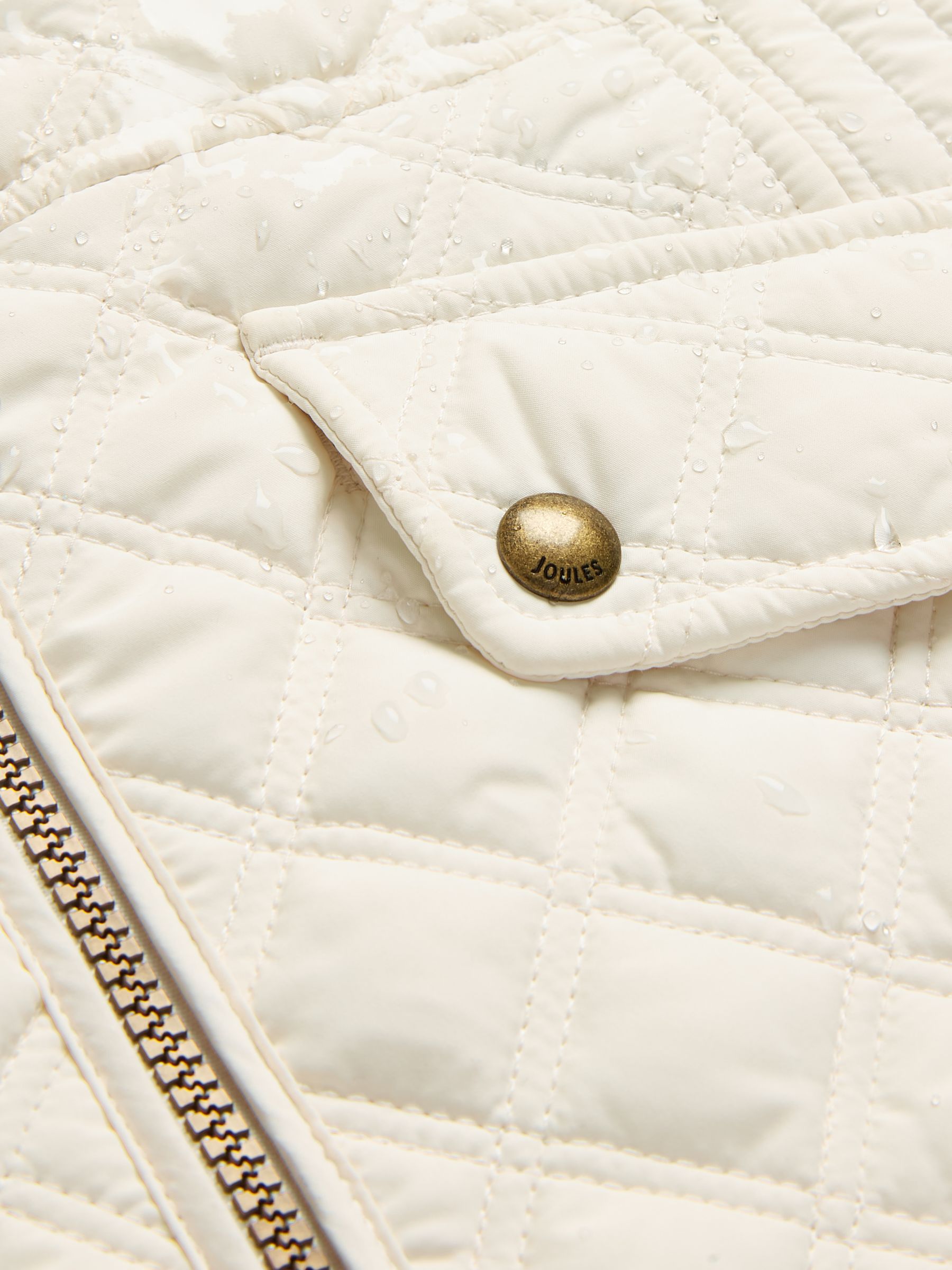 Minx White Showerproof Diamond Quilted Gilet - Image 10 of 10