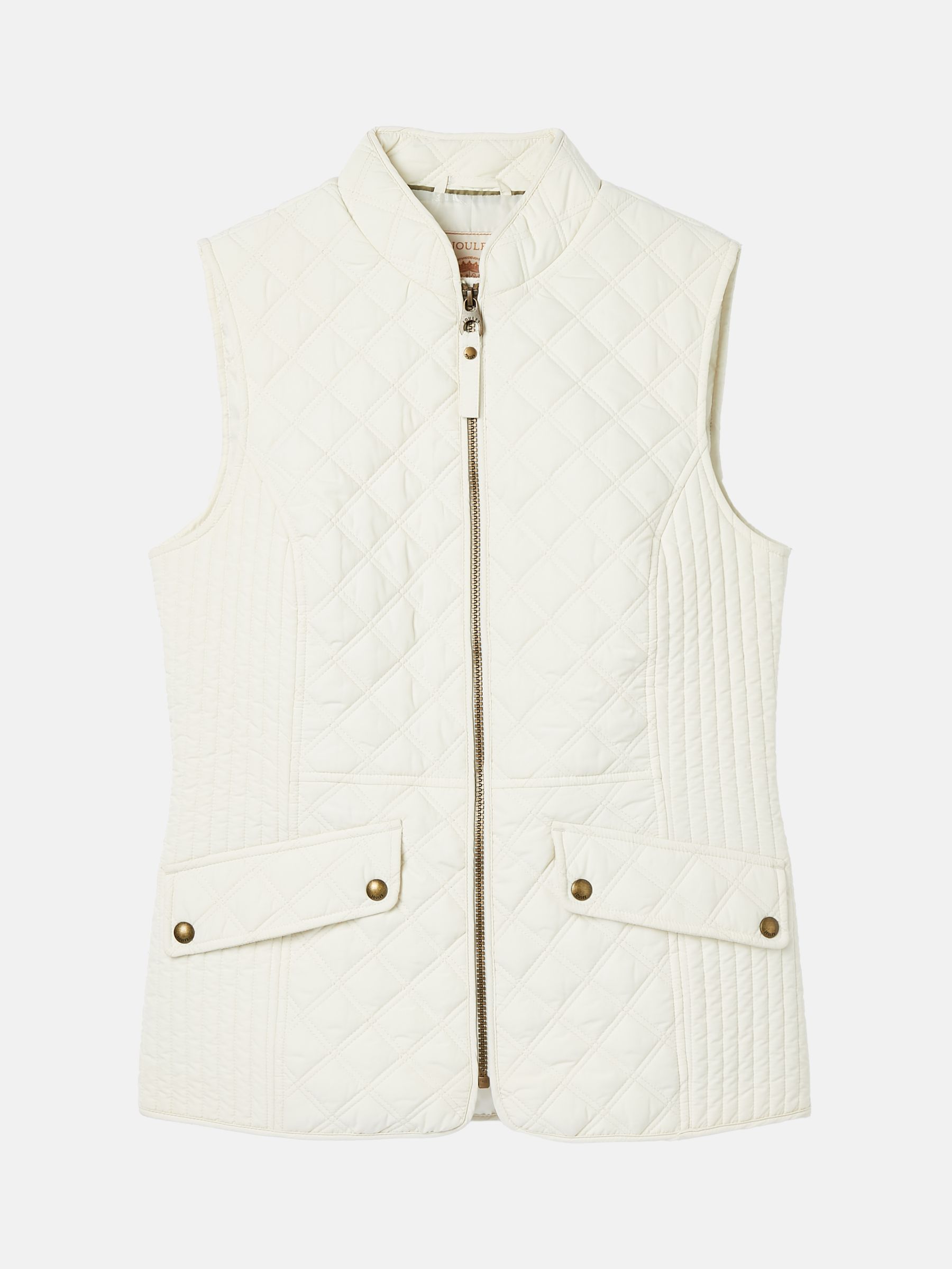 Minx White Showerproof Diamond Quilted Gilet - Image 9 of 10