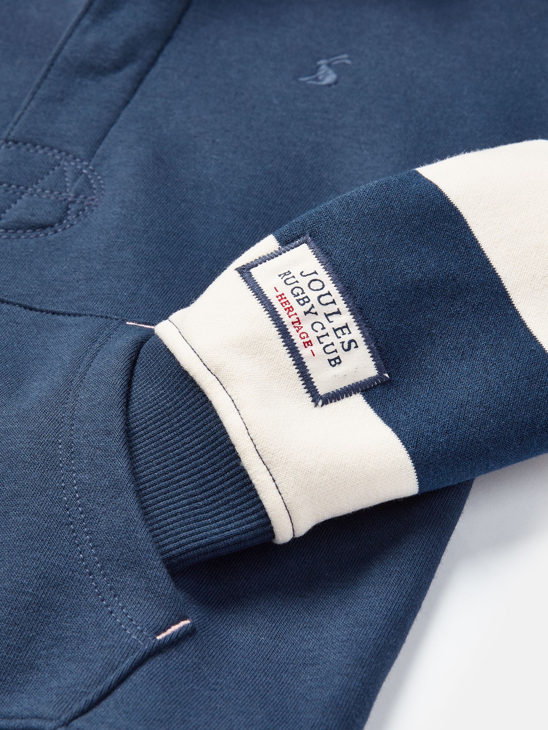 Try Cream/Navy Rugby Sweatshirt - Image 3 of 6