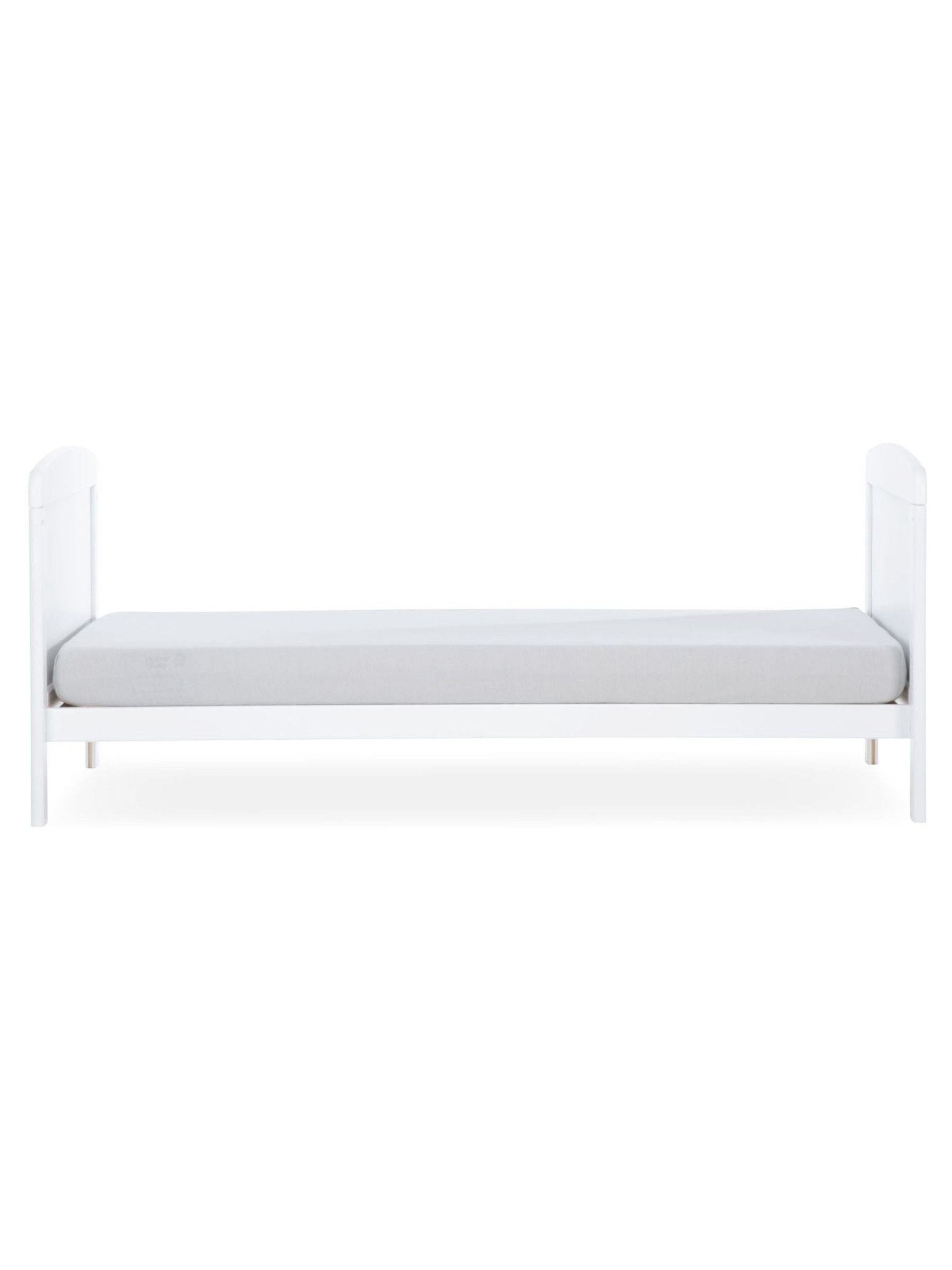 CuddleCo White Juliet Cot Bed With Mother&Baby First Gold Foam Mattress - Image 5 of 7