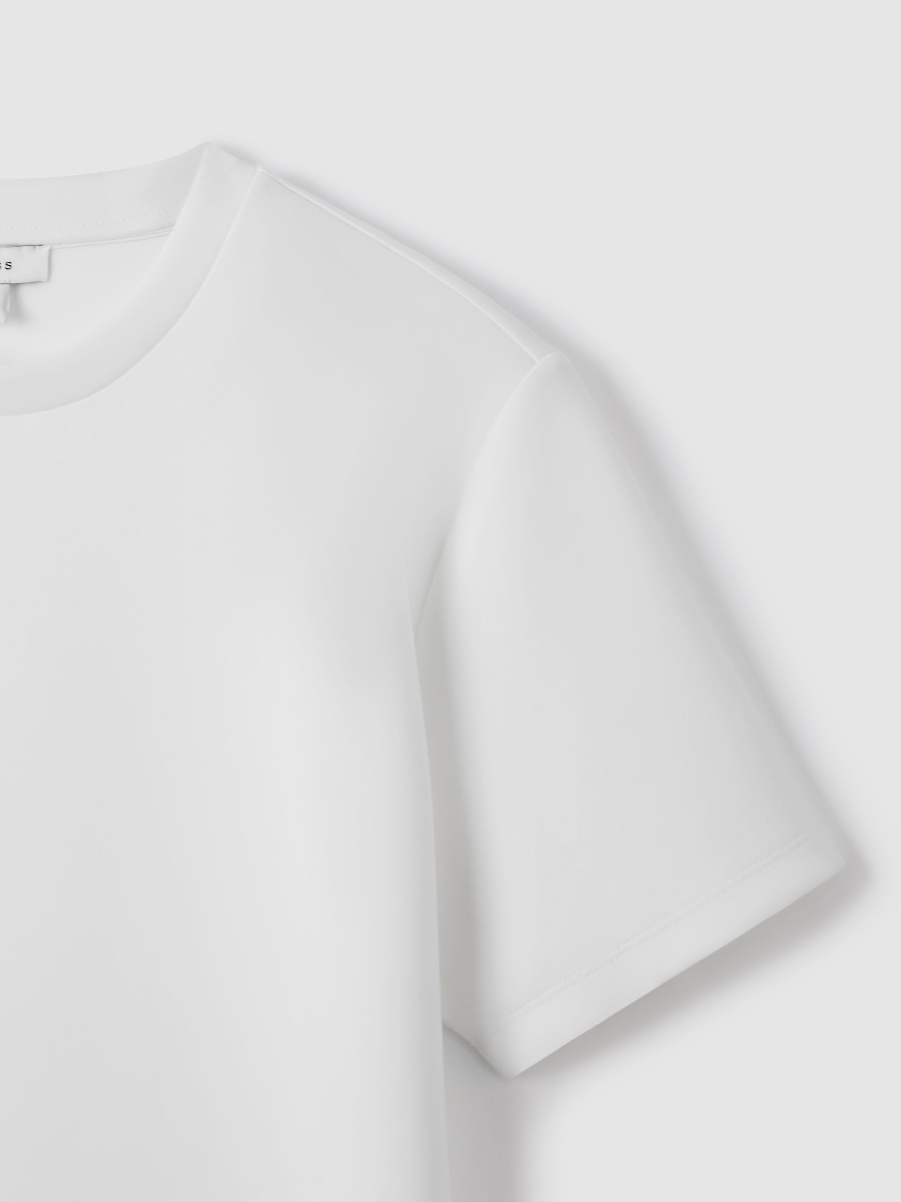 Interlock-Jersey Crew-Neck T-Shirt in White - Image 5 of 7
