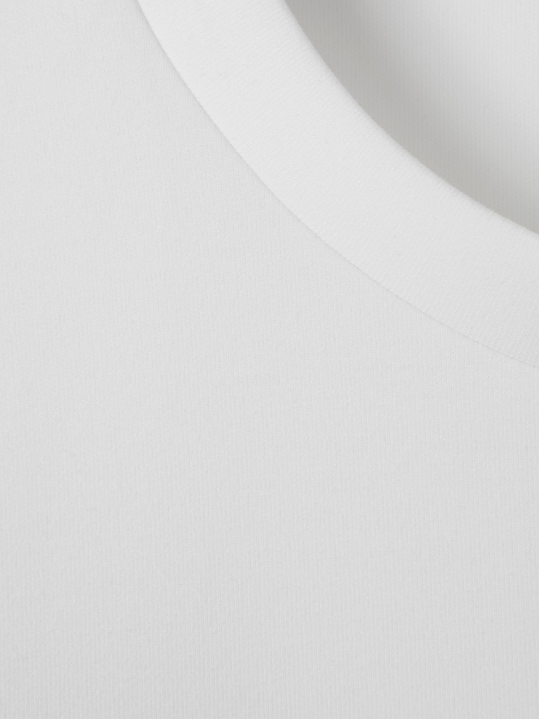 Interlock-Jersey Crew-Neck T-Shirt in White - Image 6 of 7