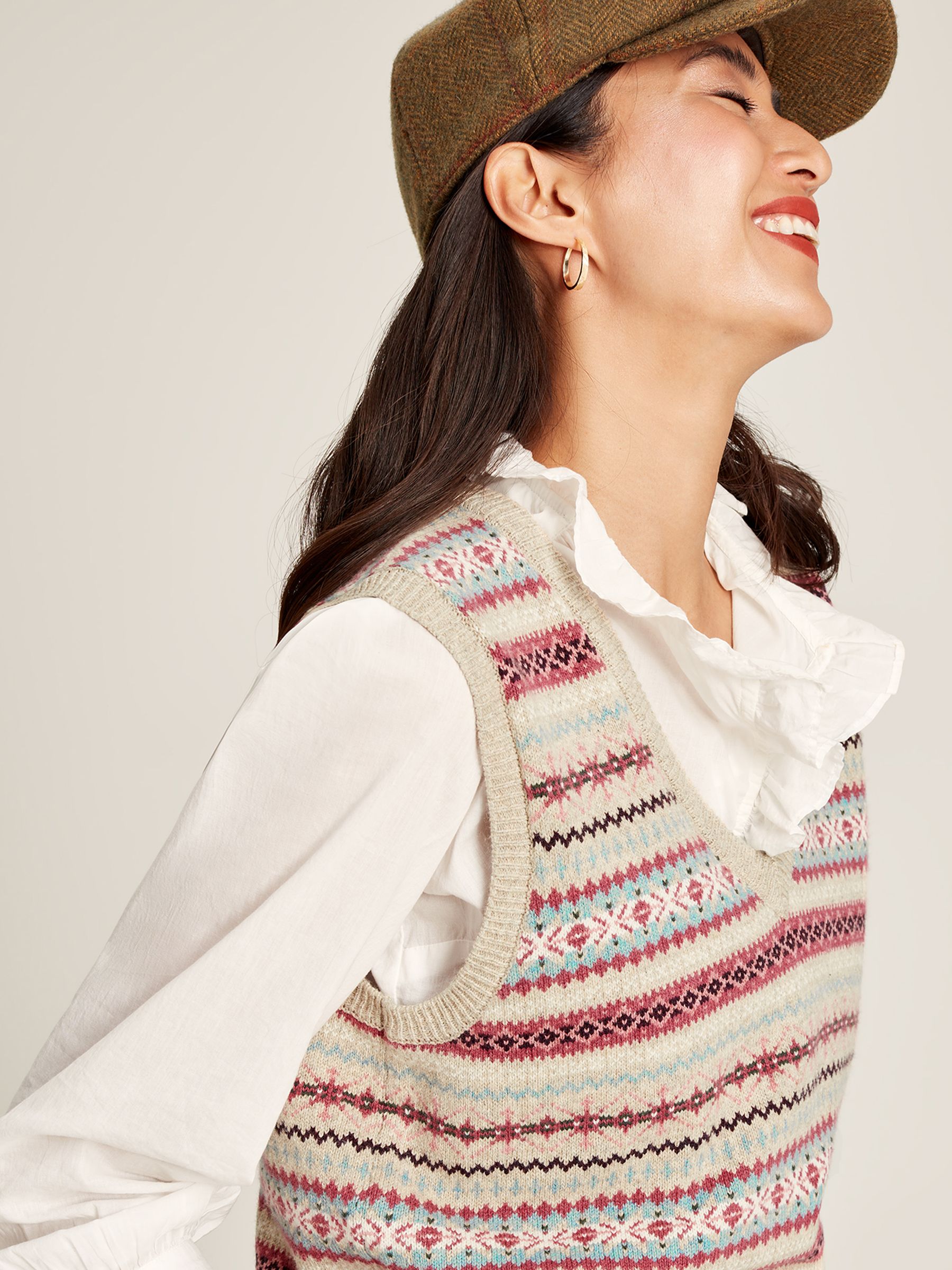 Islay Oatmeal Fair Isle Vest - Image 3 of 6