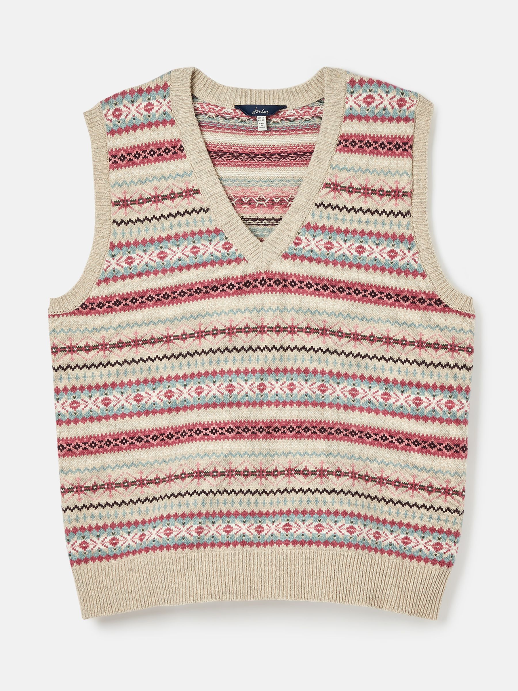 Islay Oatmeal Fair Isle Vest - Image 6 of 6