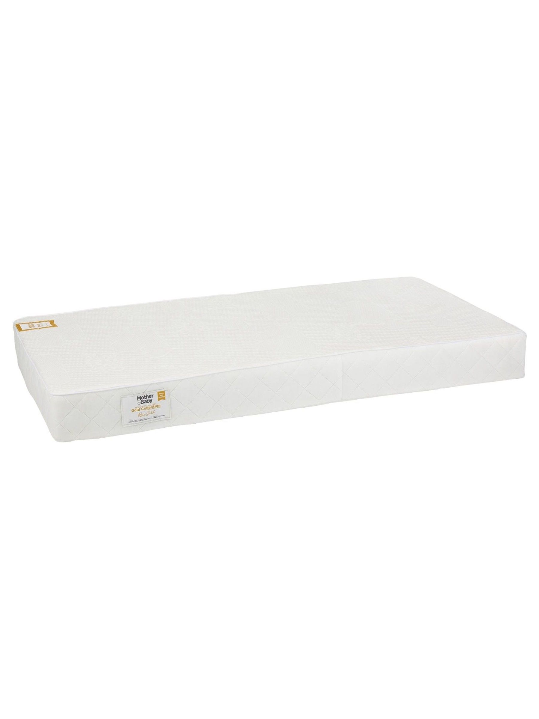 CuddleCo White Juliet Cot Bed with Mother and Baby Rose Gold Sprung Mattress - Image 7 of 7