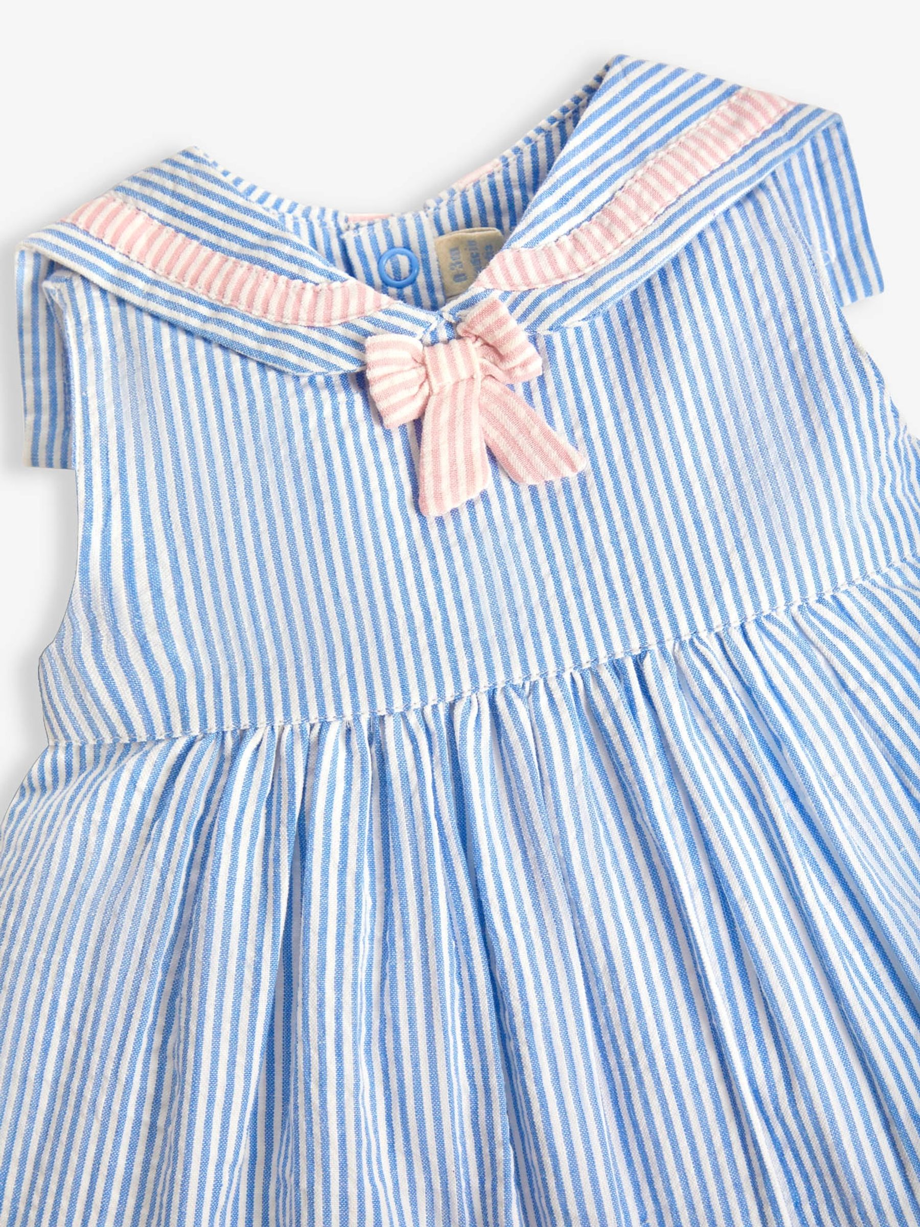 Blue Sailboat Baby Dress With Knickers - Image 6 of 7