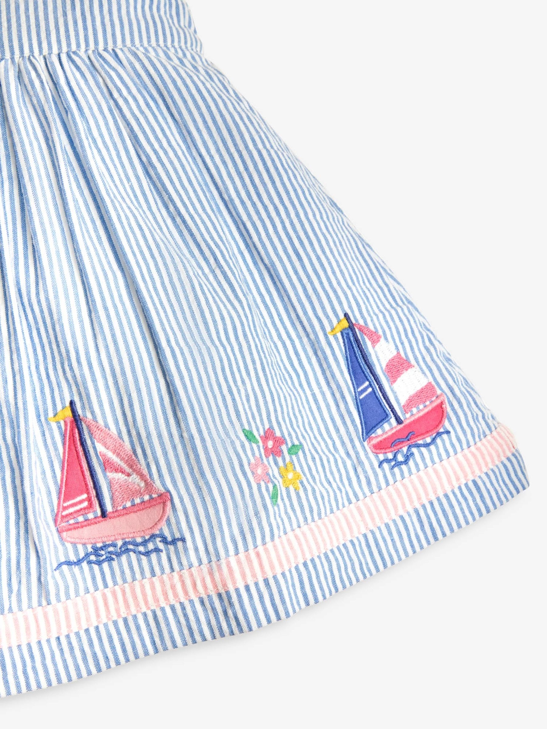 Blue Sailboat Baby Dress With Knickers - Image 7 of 7