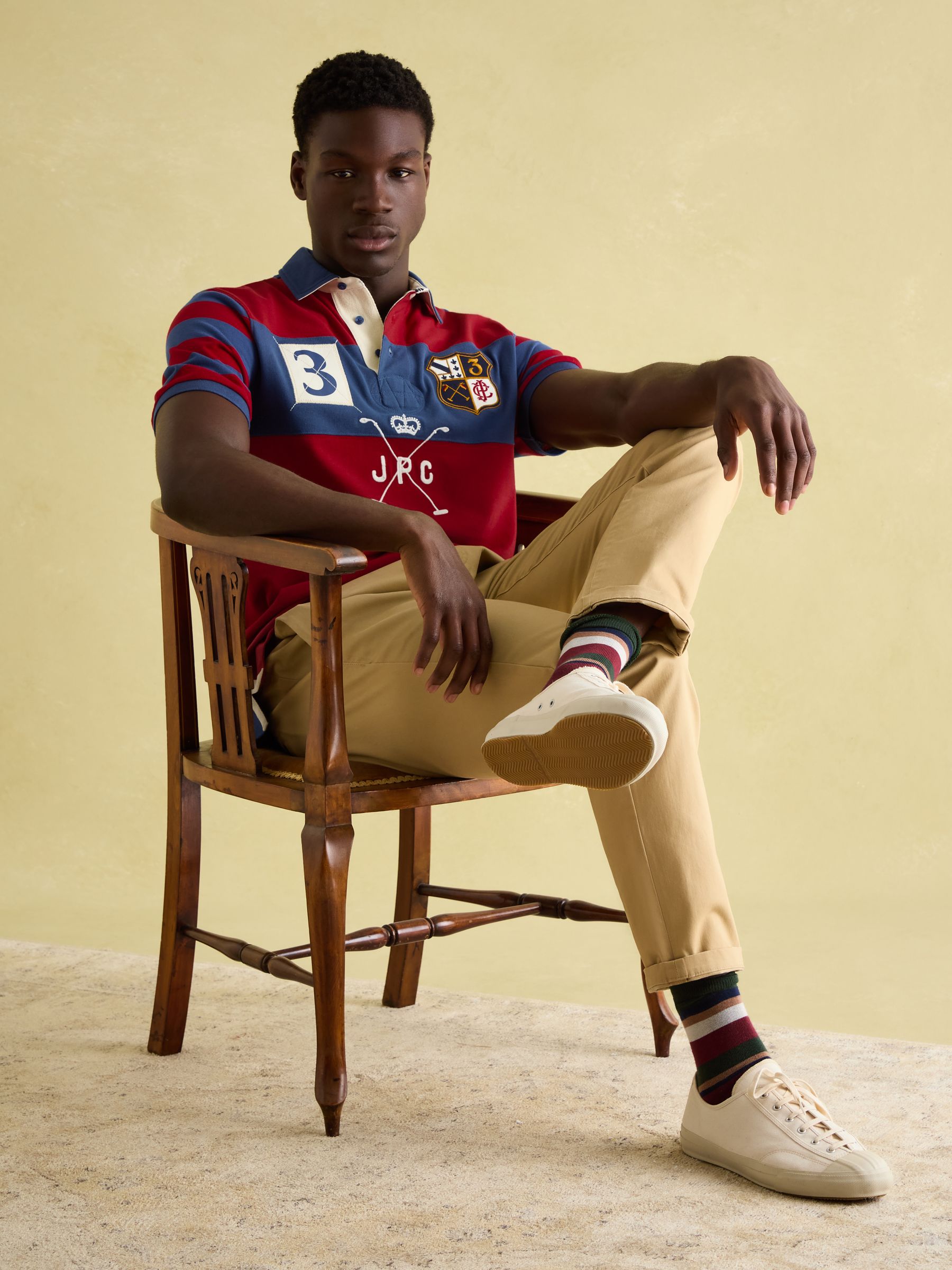 Embellished Red Classic Fit Polo Shirt - Image 3 of 8