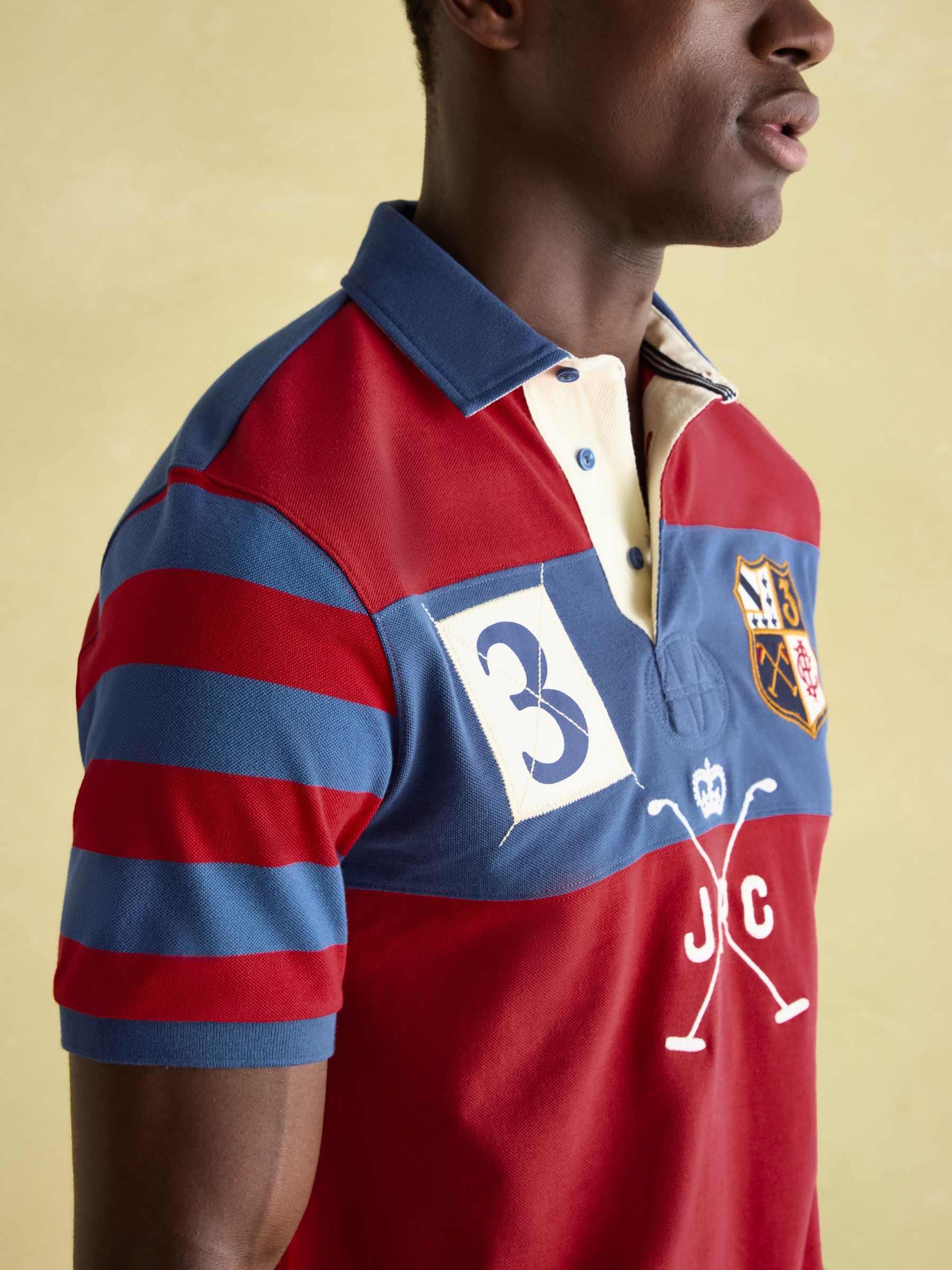 Embellished Red Classic Fit Polo Shirt - Image 5 of 8