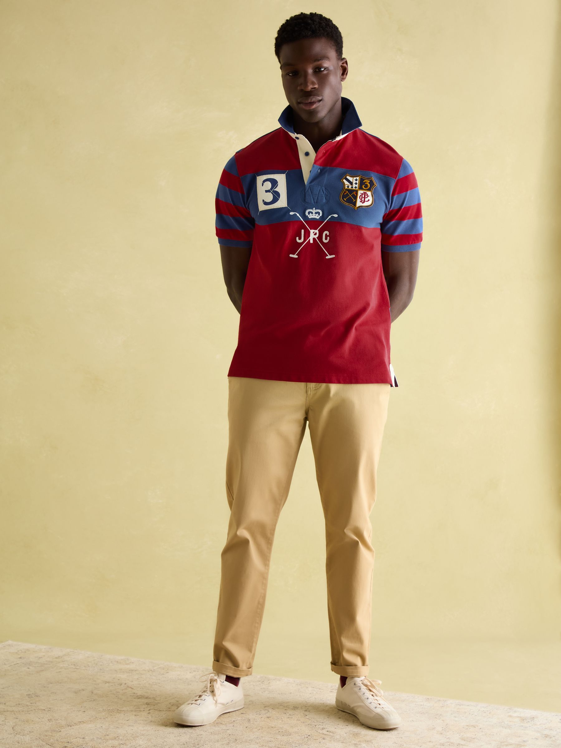 Embellished Red Classic Fit Polo Shirt - Image 6 of 8