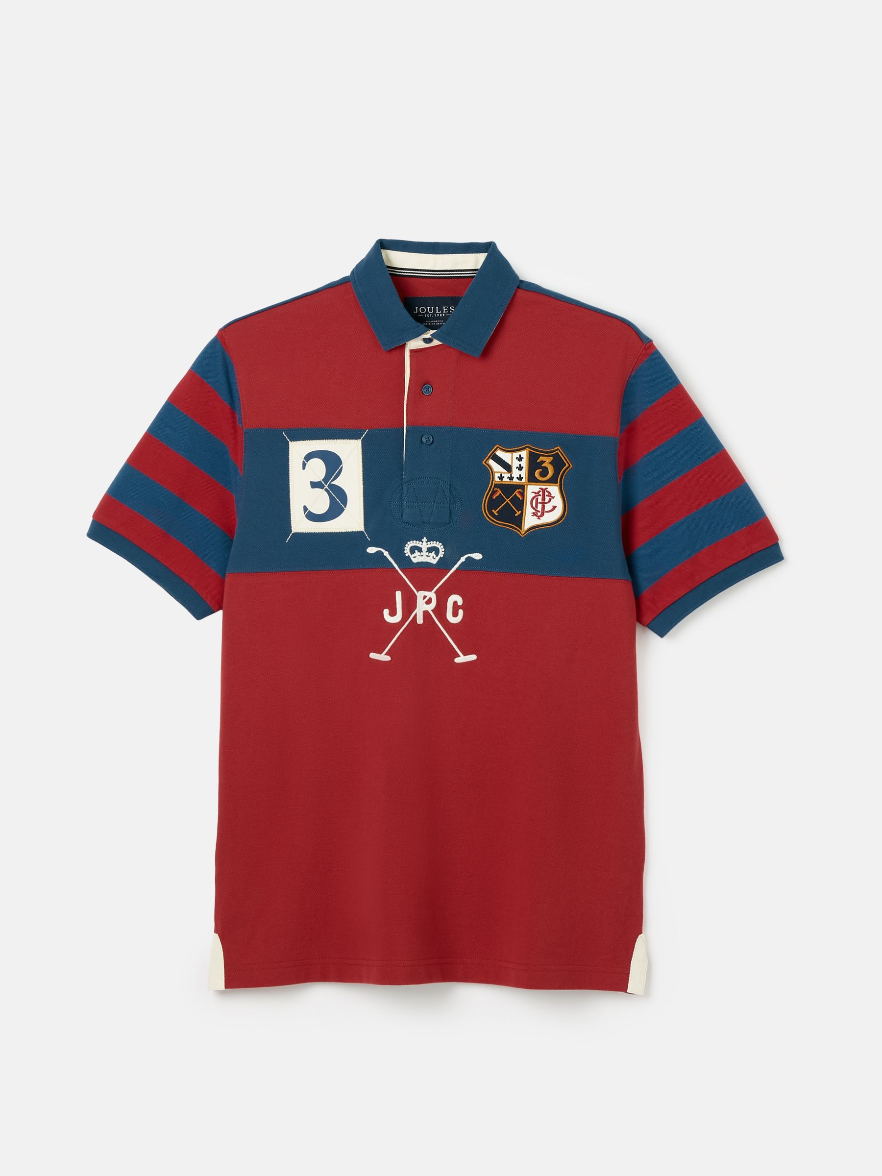 Embellished Red Classic Fit Polo Shirt - Image 8 of 8