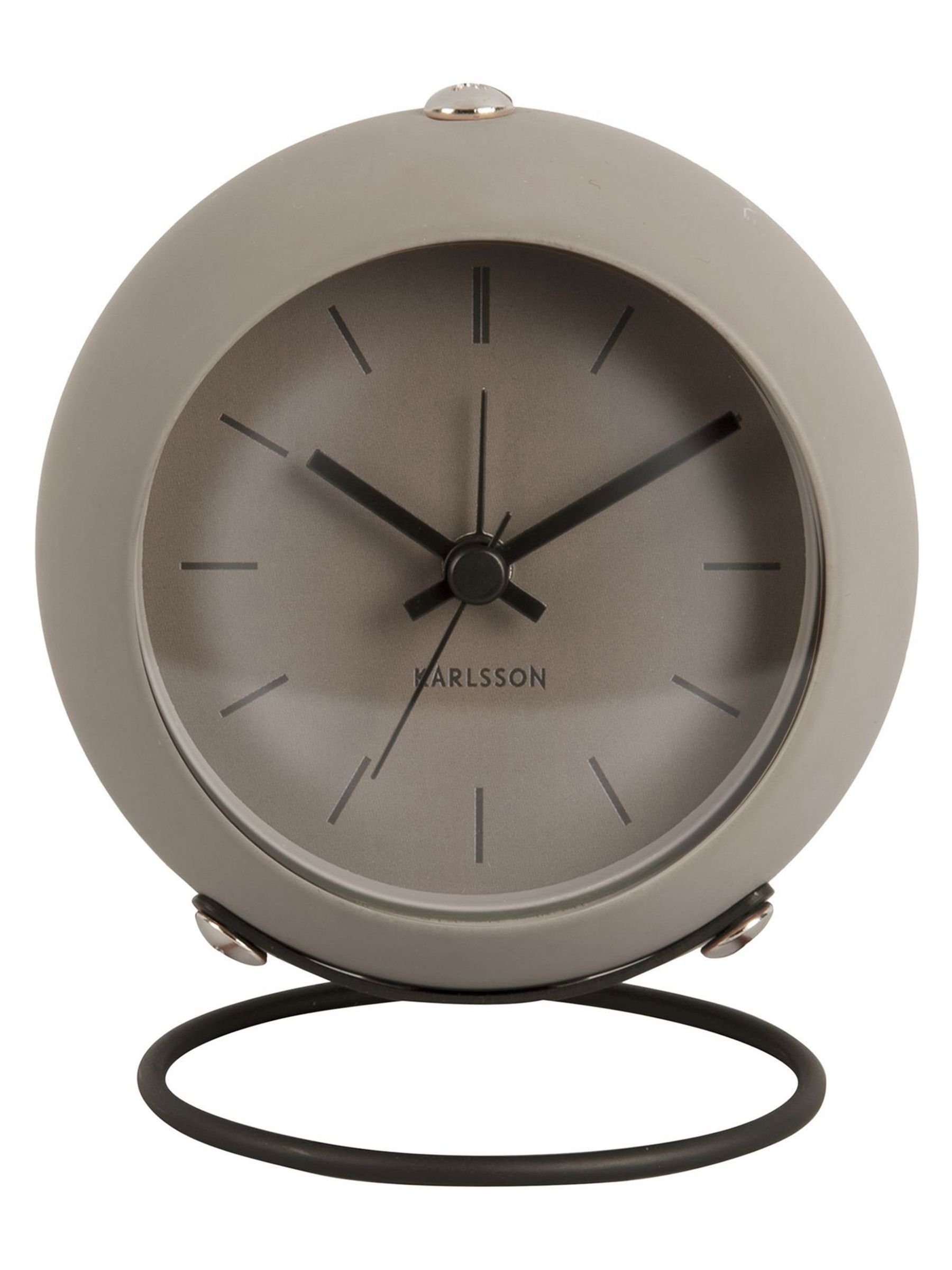 Karlsson Dark Grey Nirvana Globe Alarm Clock - Image 1 of 3