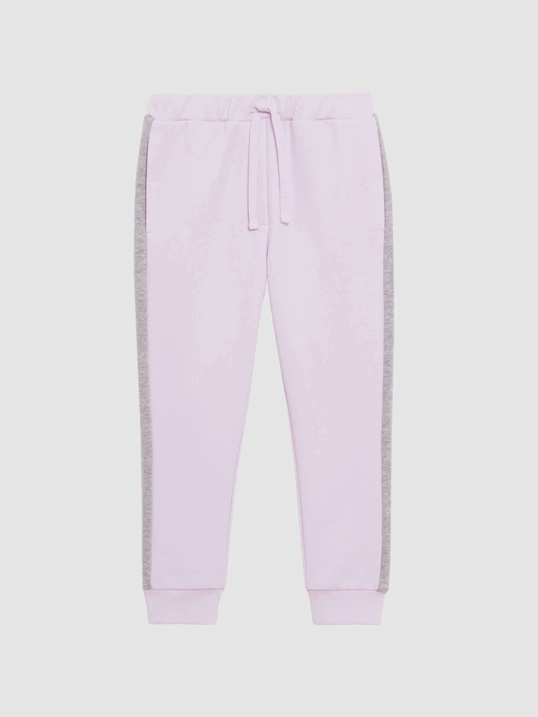 4-9 yrs Side Stripe Drawstring Joggers in Lilac - Image 2 of 5