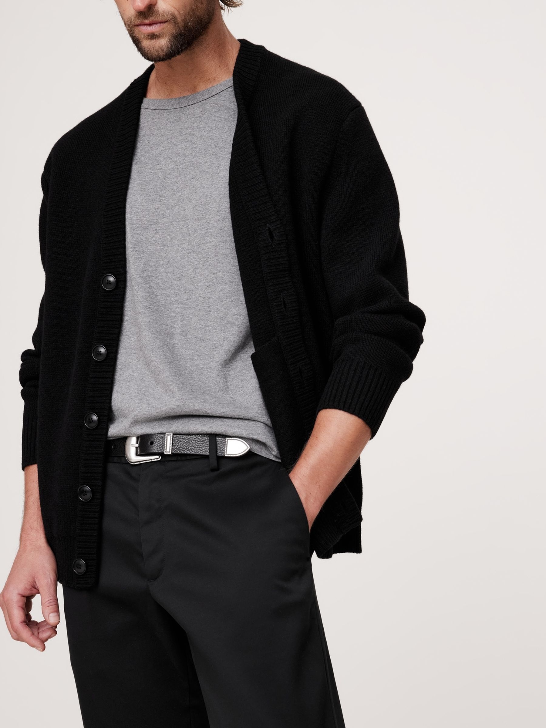 Banana Republic Black Slim Rapid Movement Chino - Image 4 of 5