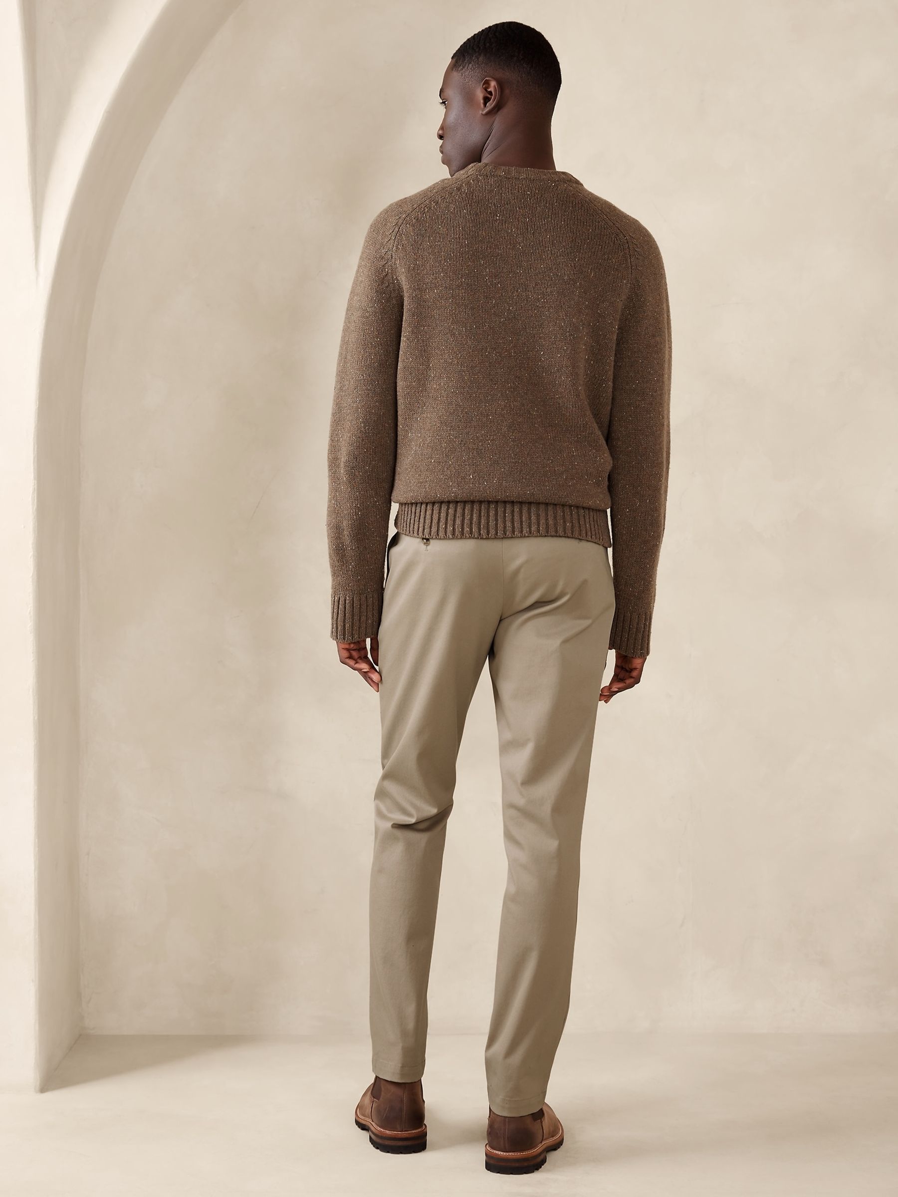 Banana Republic Beige Slim Rapid Movement Chinos - Image 2 of 4