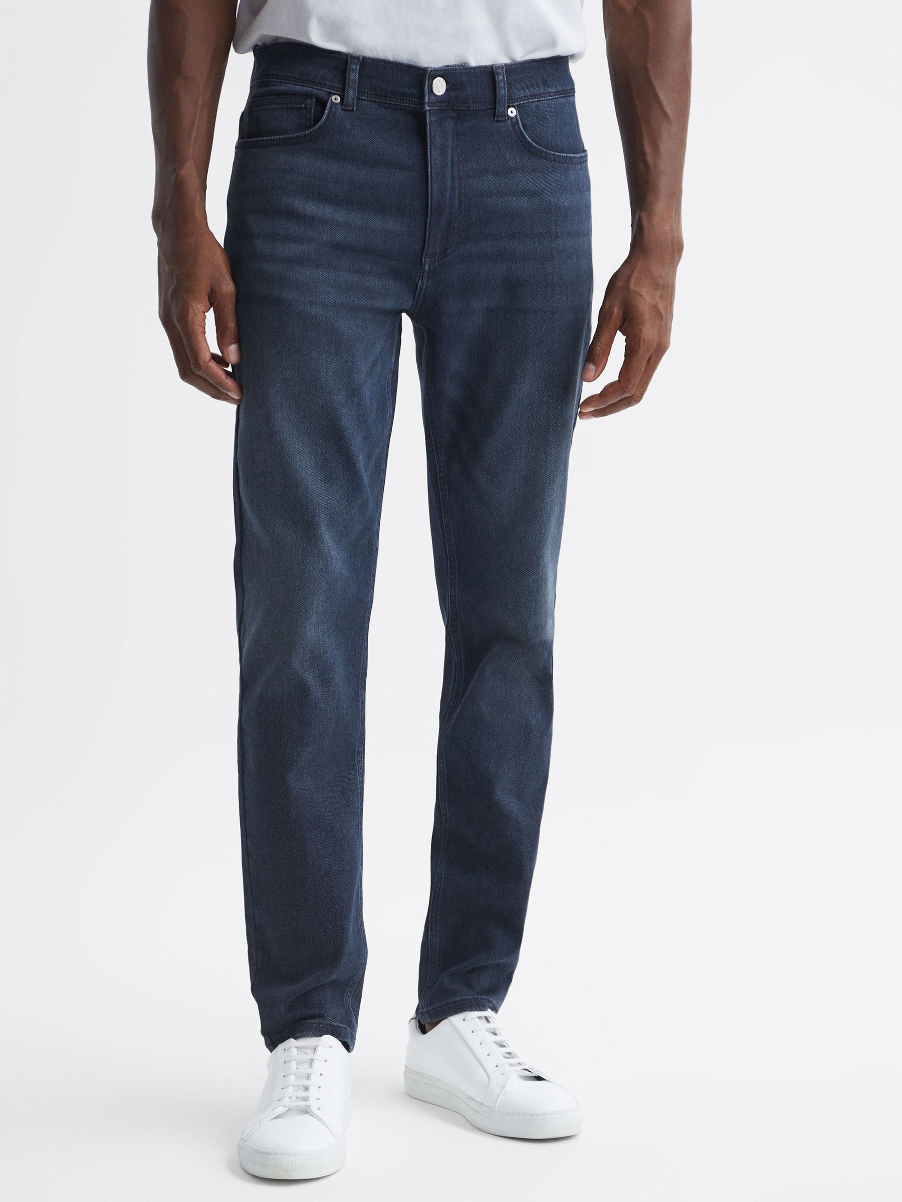 Slim Fit Mid Rise Jeans in Indigo - Image 1 of 5