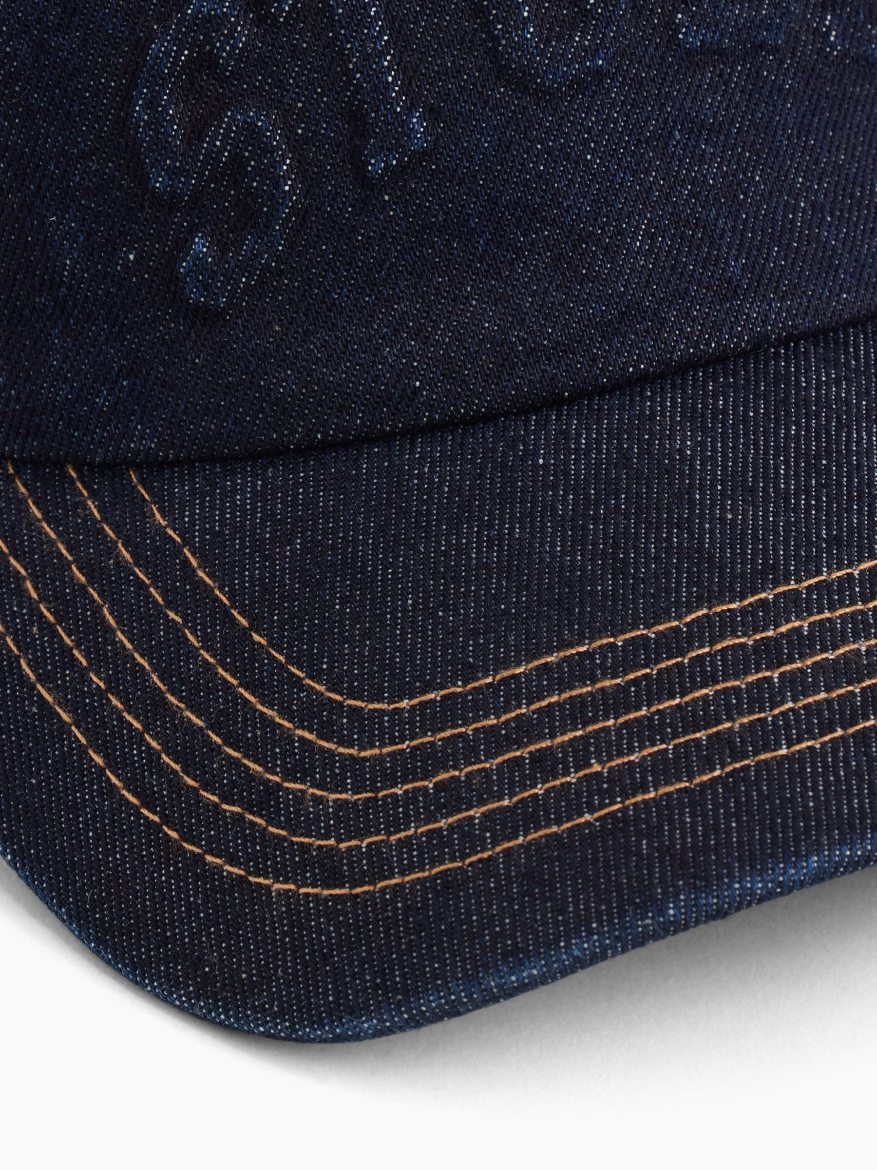 GapStudio Dark Wash Logo Baseball Cap - Image 5 of 7