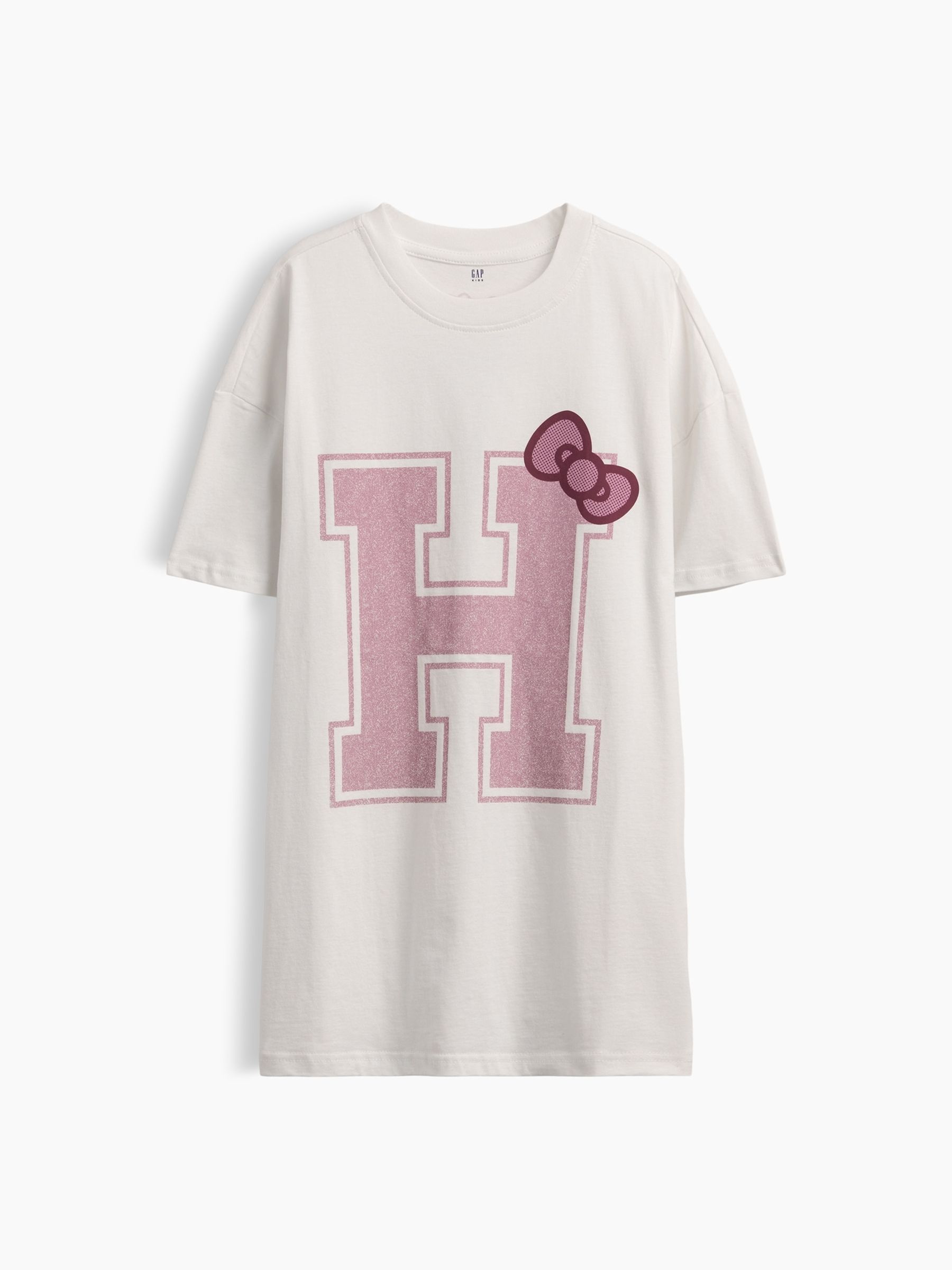 White Oversized Boxy Graphic T-Shirt - Image 4 of 5
