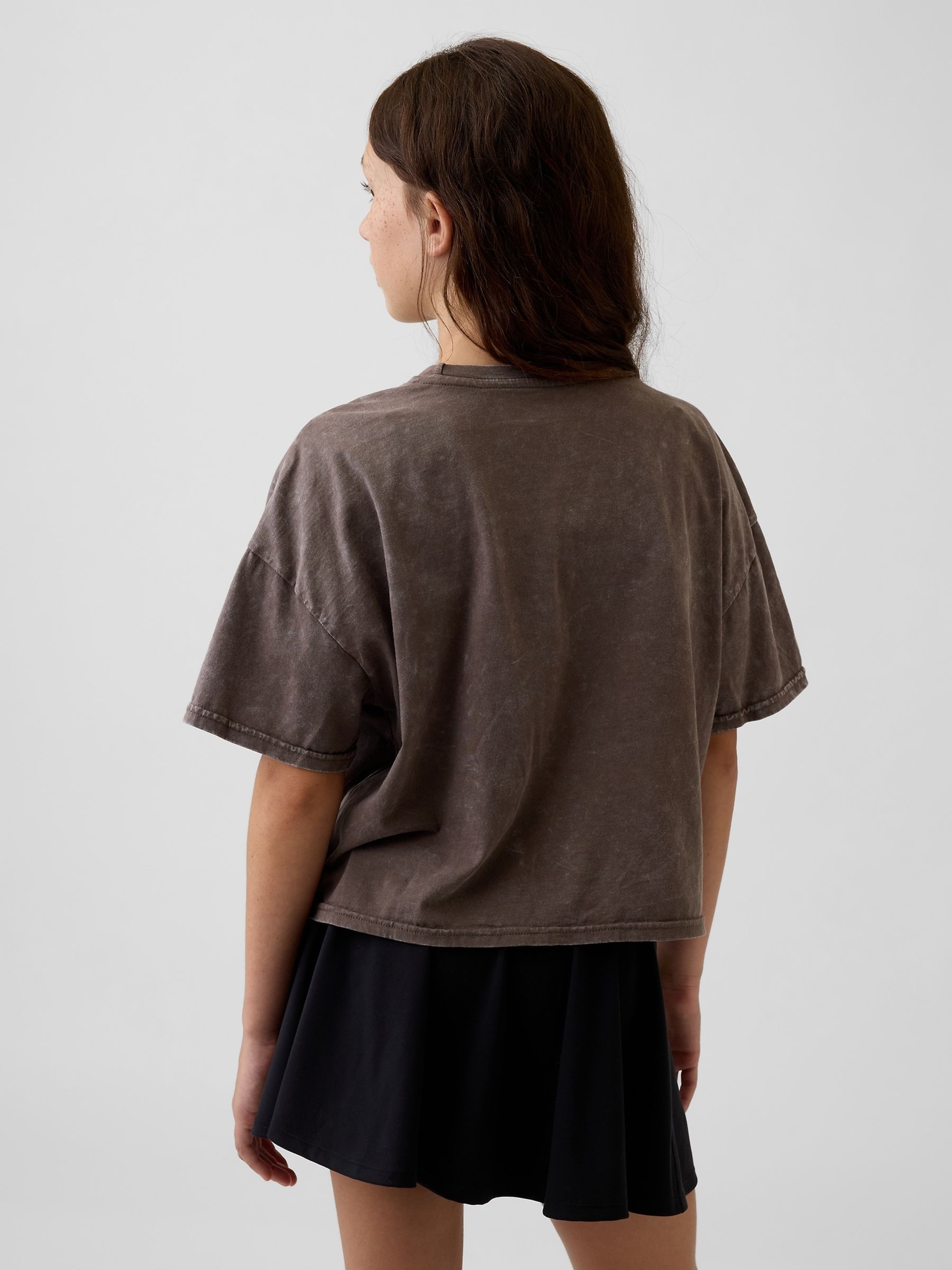 Brown Chococat Oversized Boxy Graphic T-Shirt - Image 2 of 5