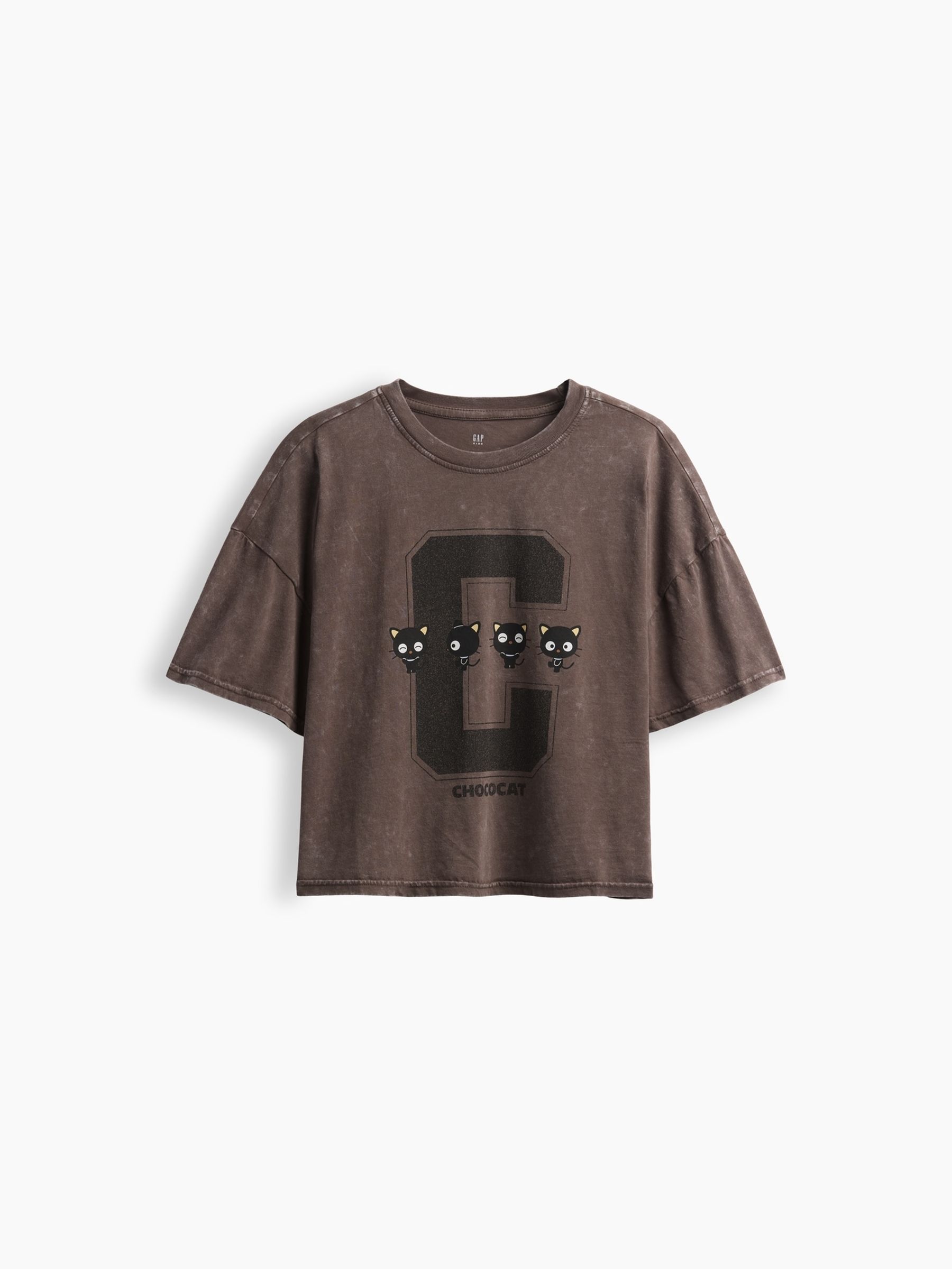 Brown Chococat Oversized Boxy Graphic T-Shirt - Image 4 of 5