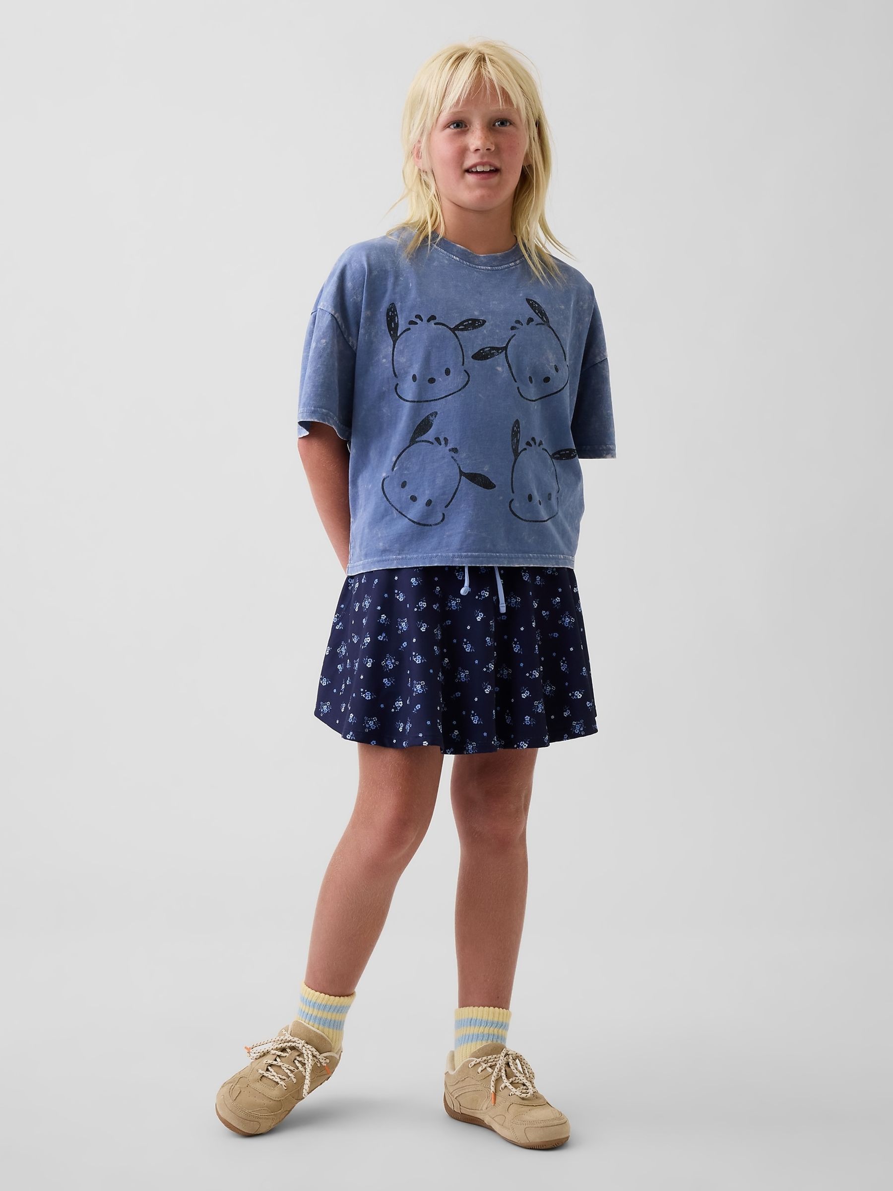 Blue Pochacco Oversized Boxy Graphic T-Shirt - Image 3 of 5