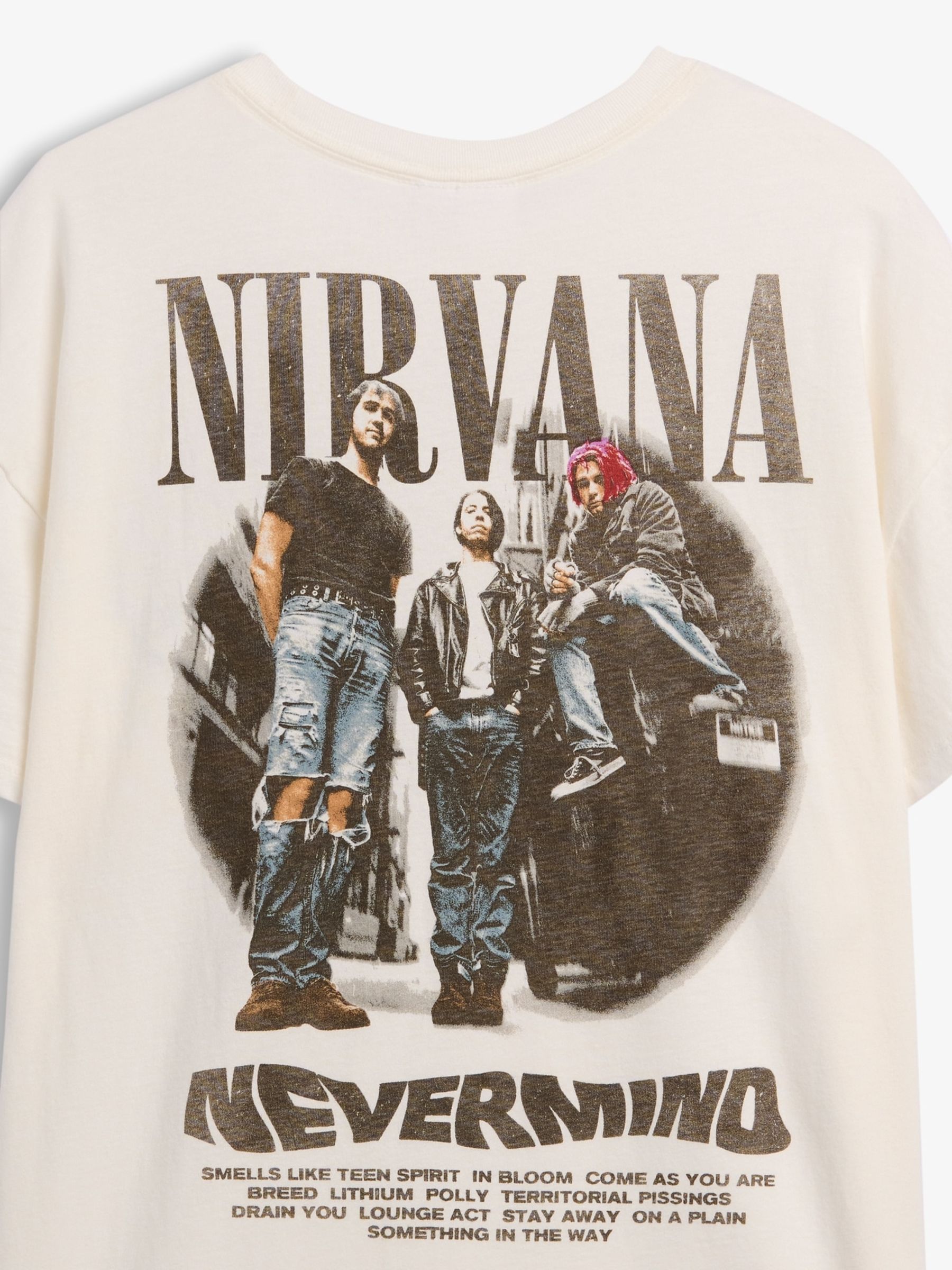 White Nirvana Nirvana Oversized T-Shirt - Image 4 of 4 White Nirvana Nirvana Oversized T-Shirt - Image 4 of 4