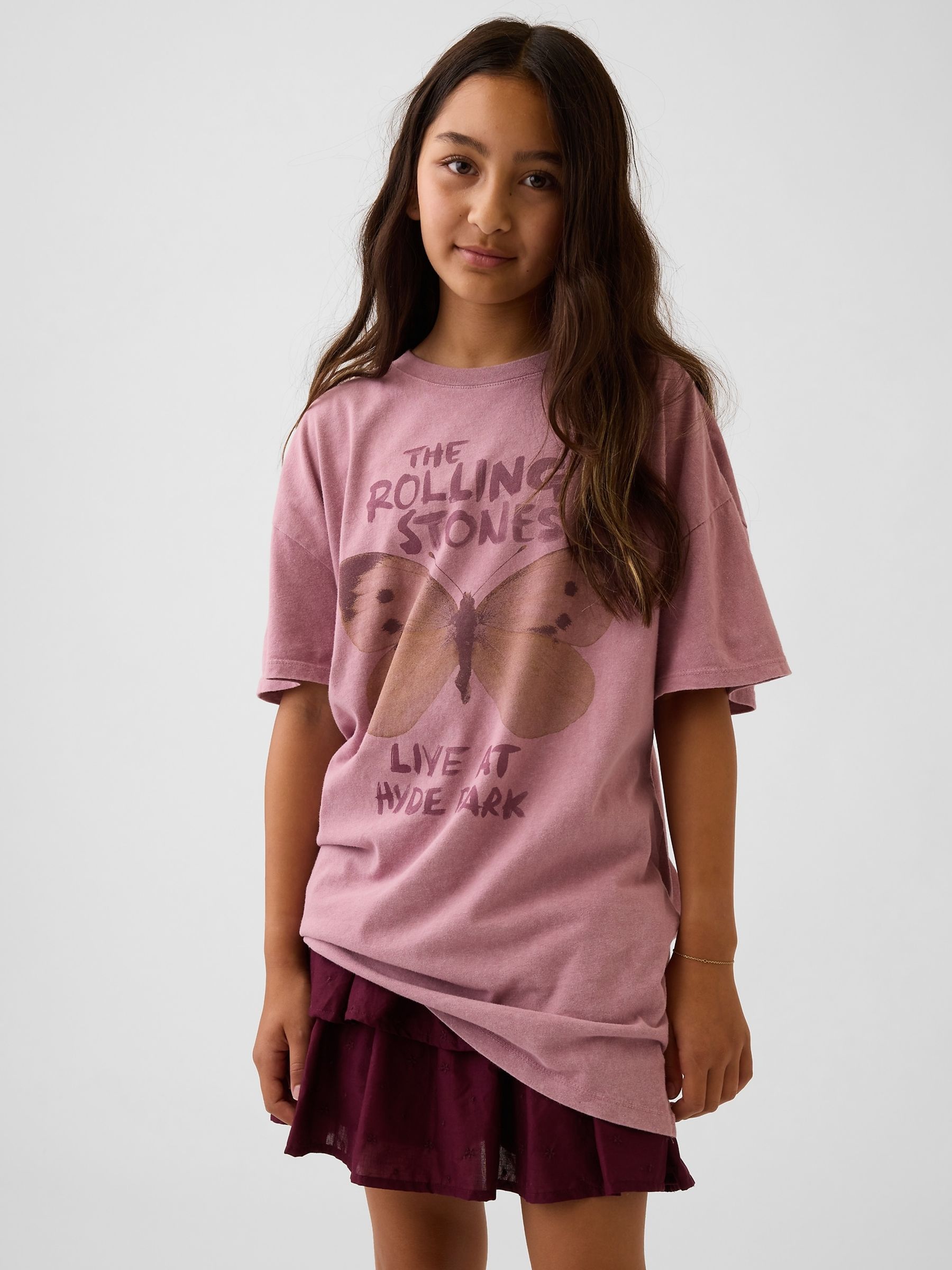 Pink Rolling Stones Nirvana Oversized T-Shirt - Image 1 of 5