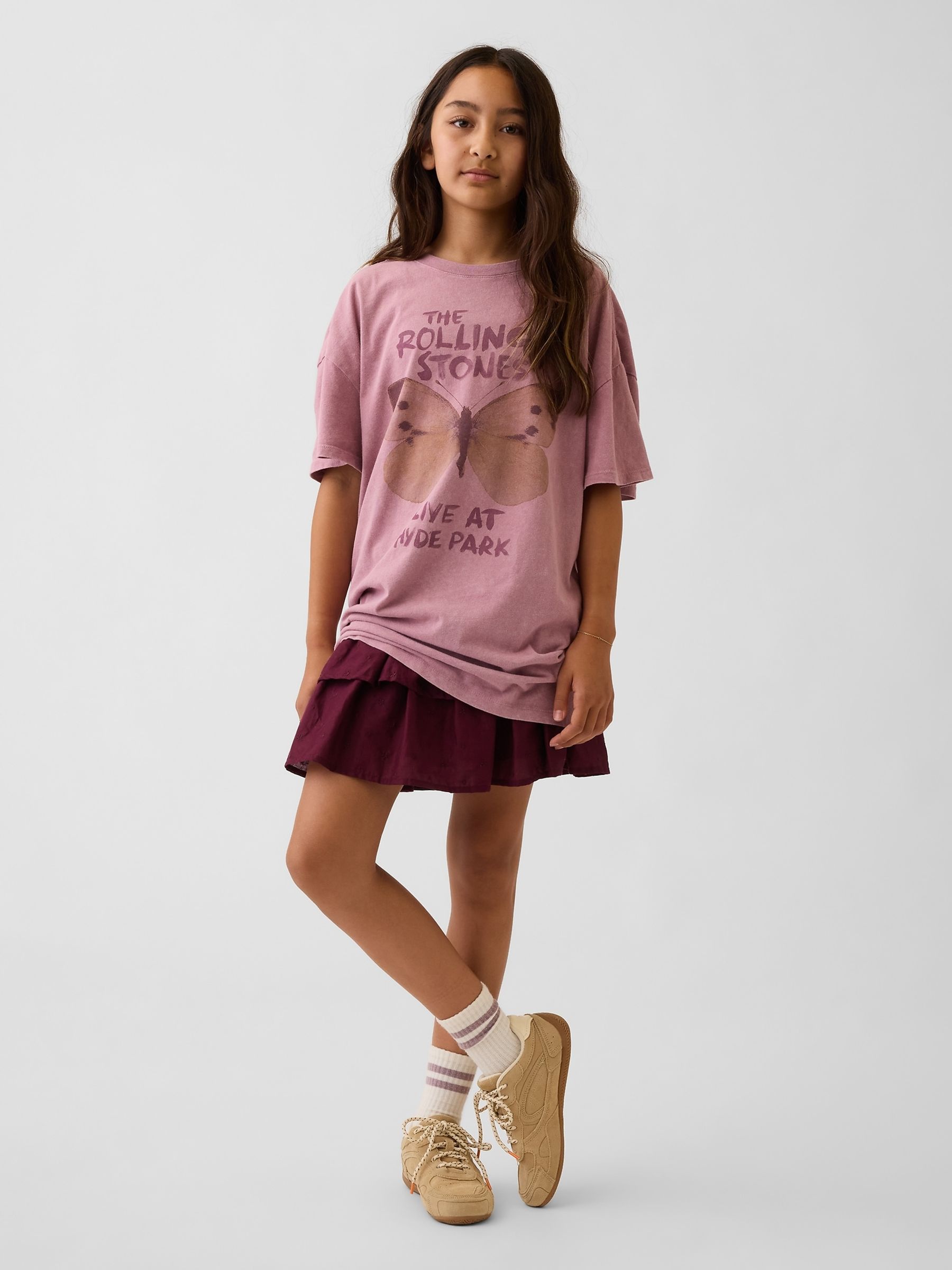 Pink Rolling Stones Nirvana Oversized T-Shirt - Image 3 of 5