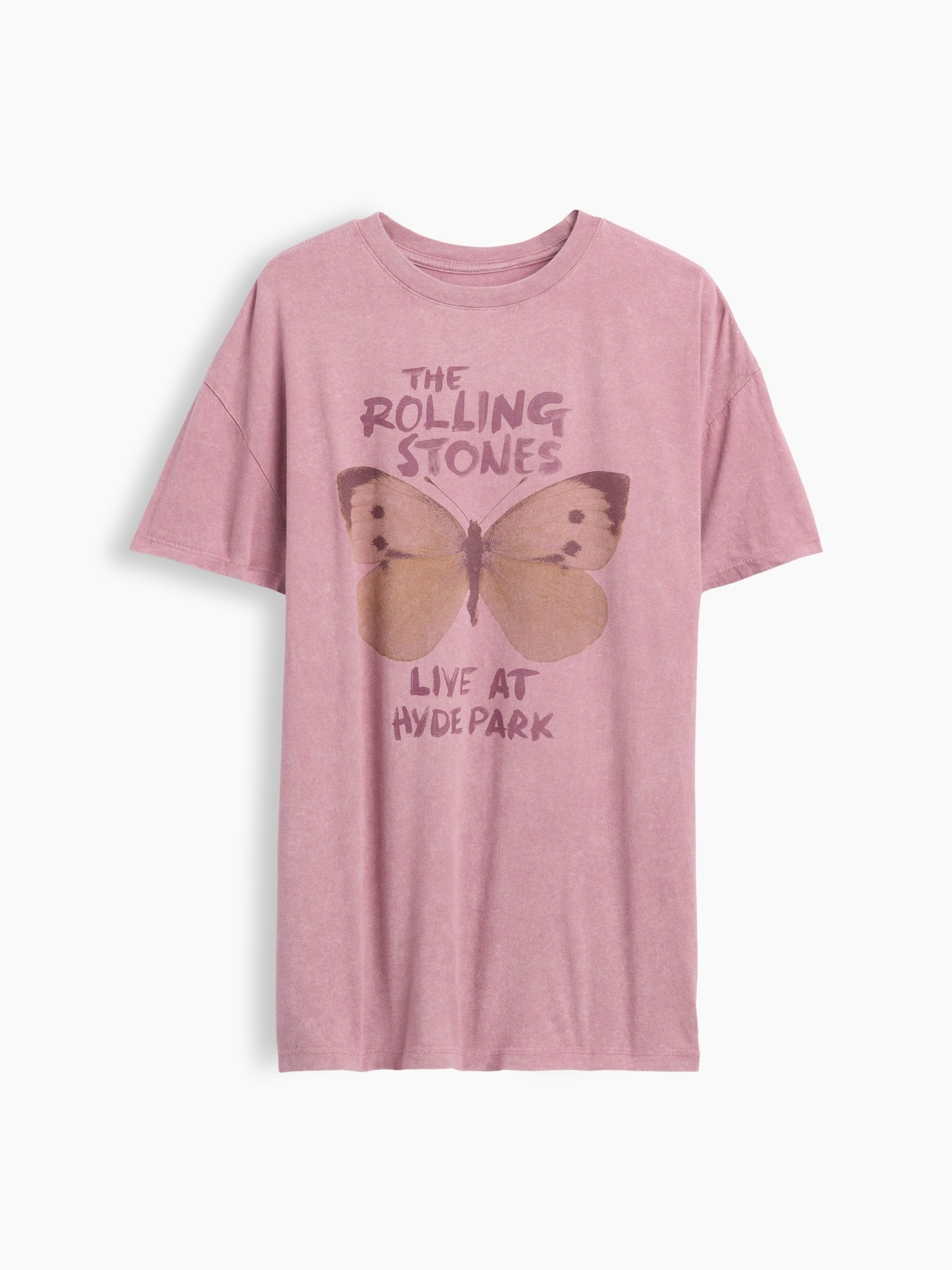 Pink Rolling Stones Nirvana Oversized T-Shirt - Image 4 of 5
