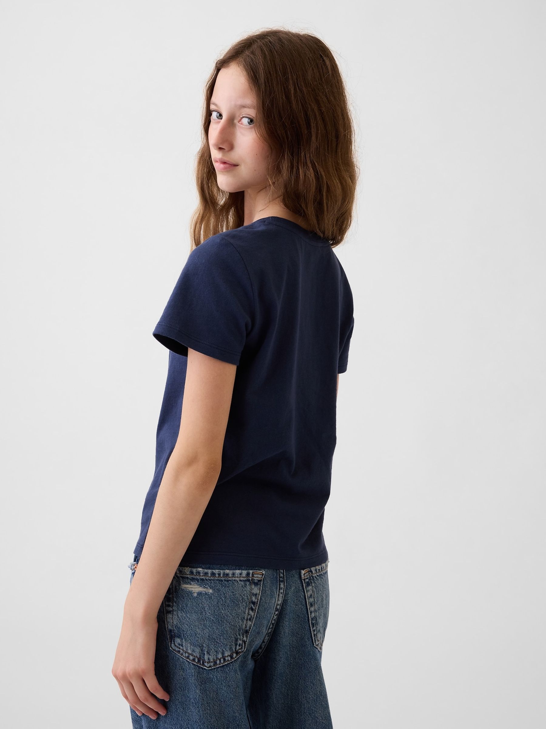 Navy Cupcake Logo Graphic Short Sleeve T-Shirt - Image 2 of 4