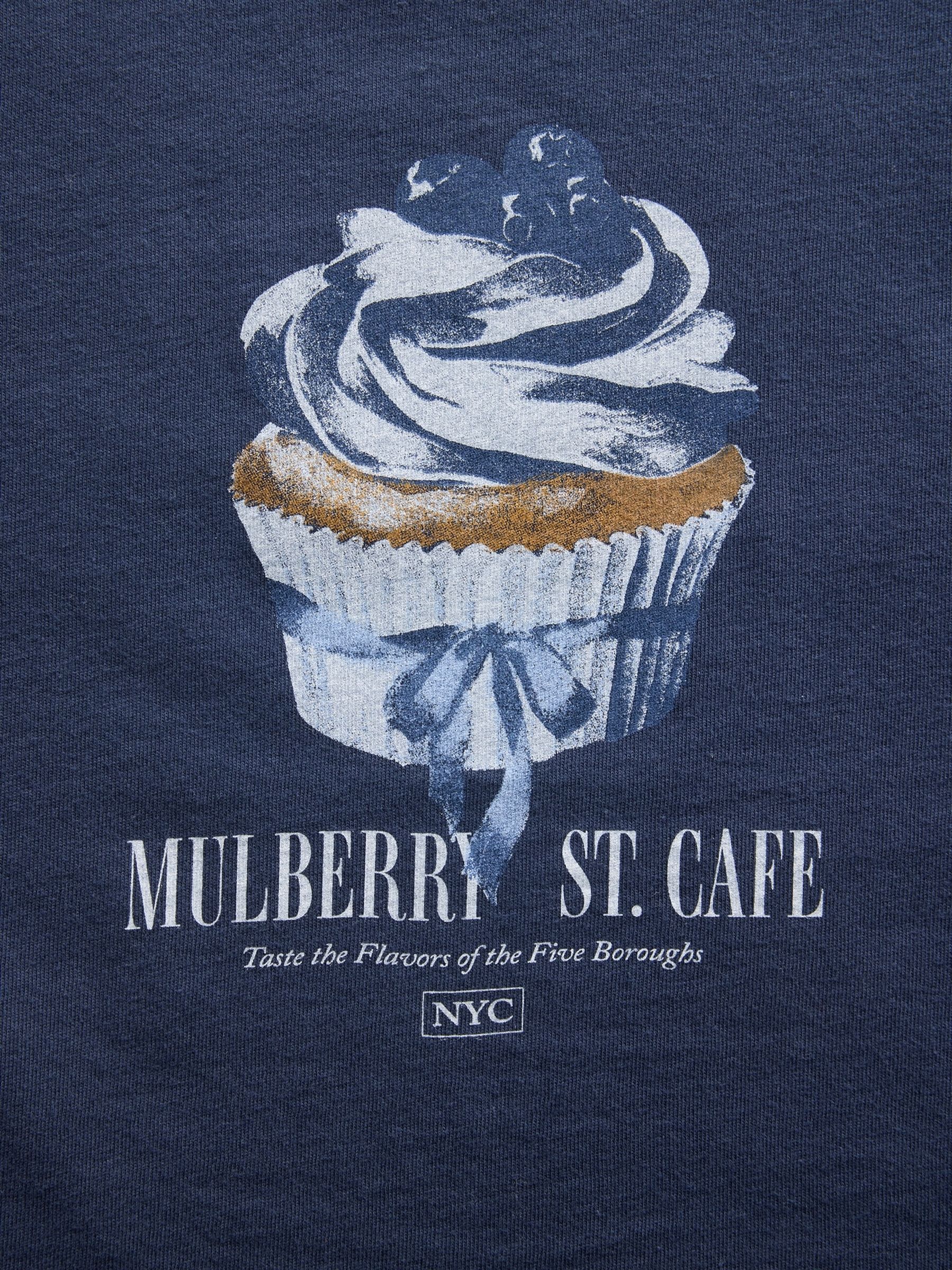 Navy Cupcake Logo Graphic Short Sleeve T-Shirt - Image 4 of 4